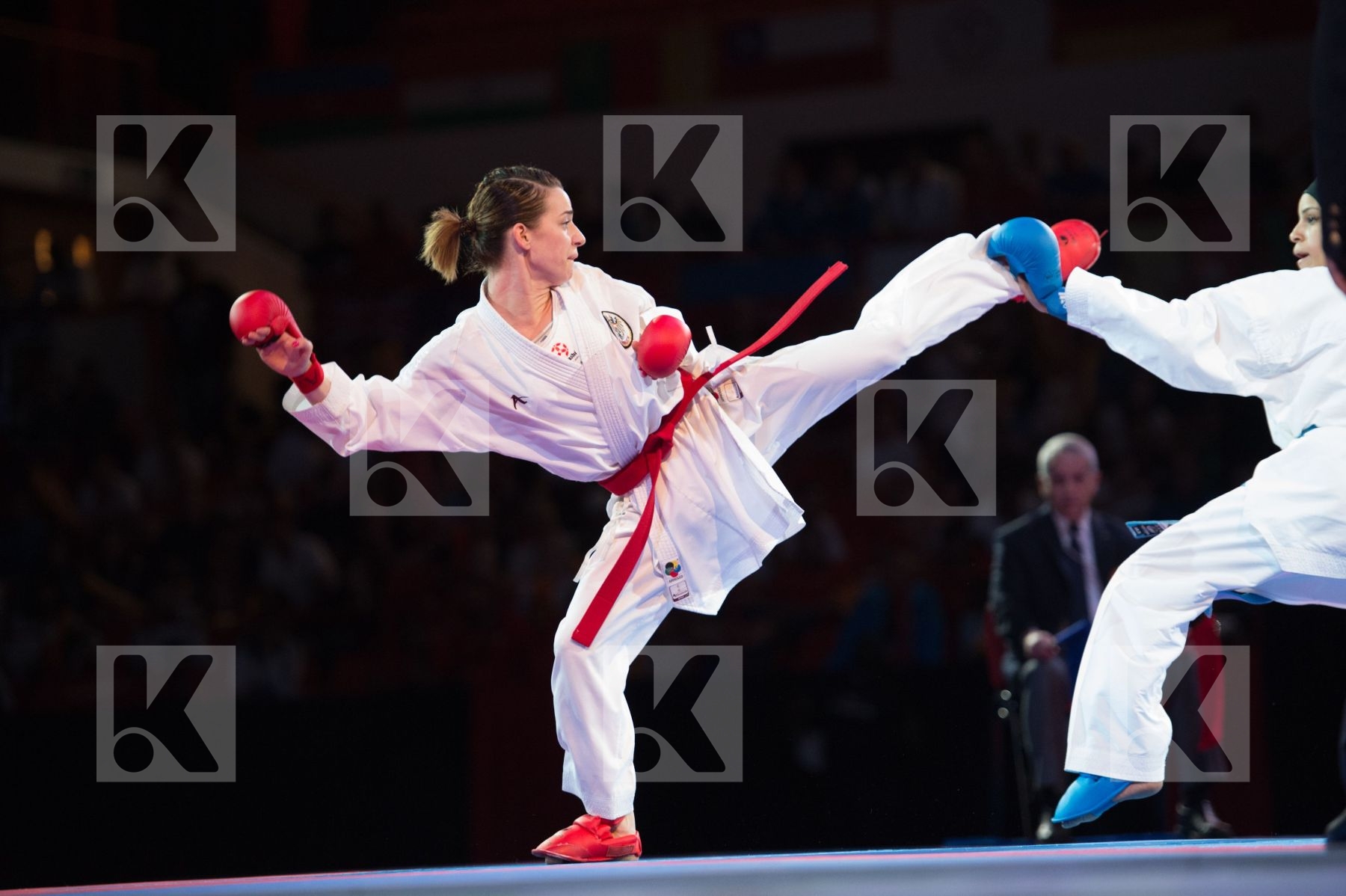 -50 Kg Austria Dubai Female final kumite Plank Bettina Radwan Ra