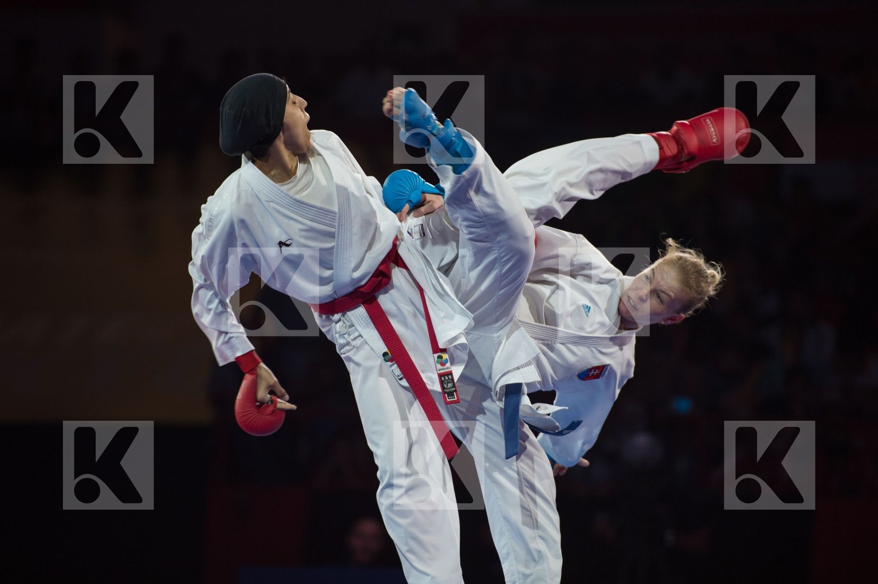 -61 Kg Dubai Egypt Farouk Giana Mohamed Female final kumite Slov