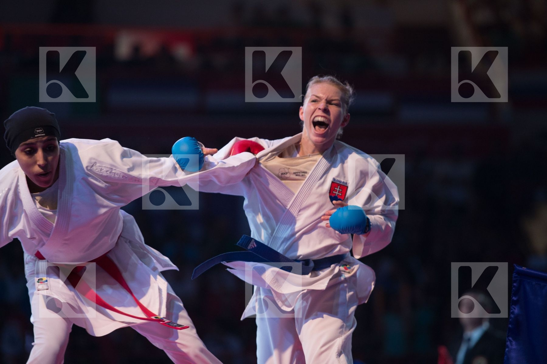 -61 Kg Dubai Egypt Farouk Giana Mohamed Female final kumite Slov