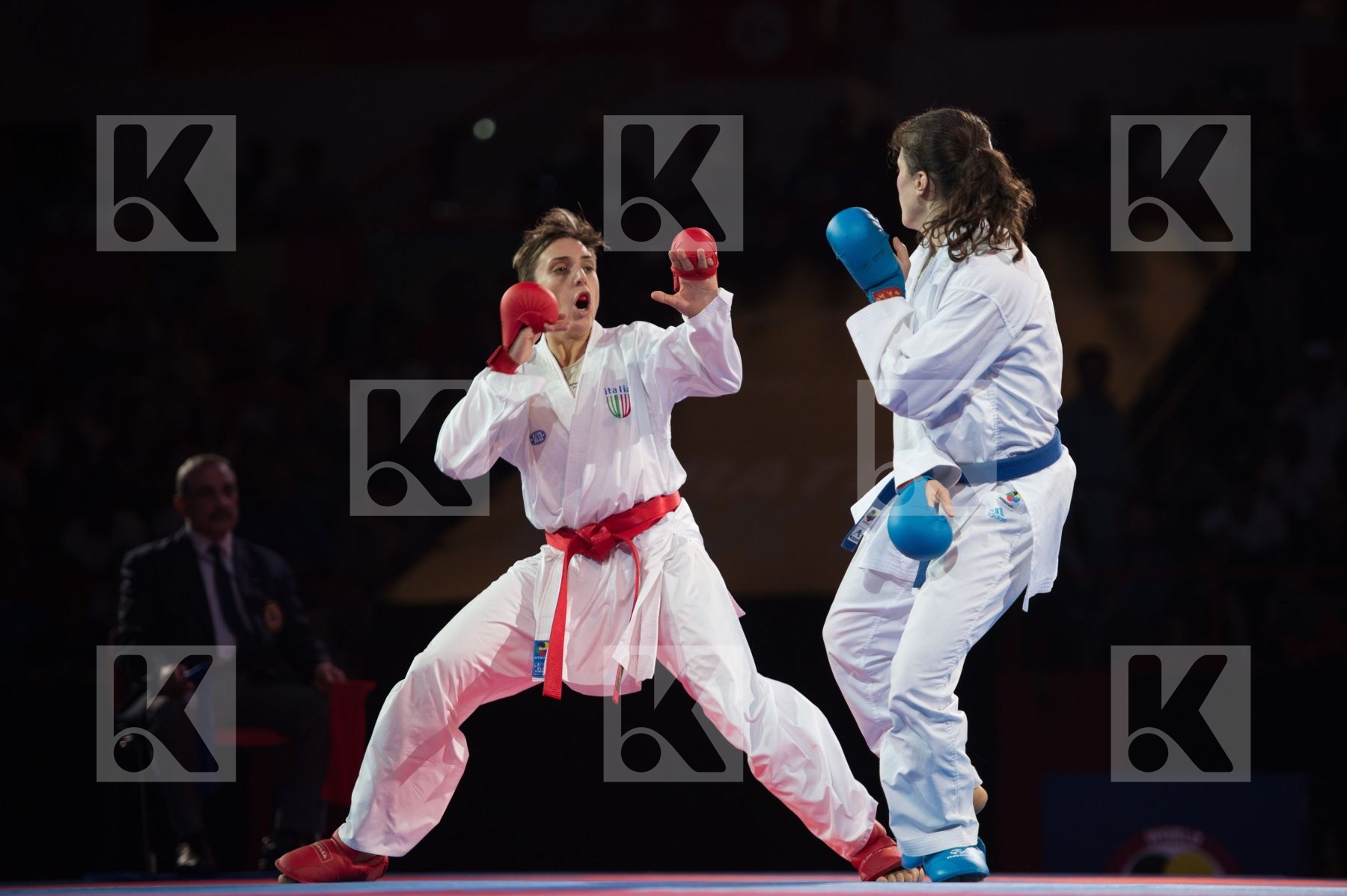 -68 Kg Dubai Female final Italy kumite Russian Federation Semera