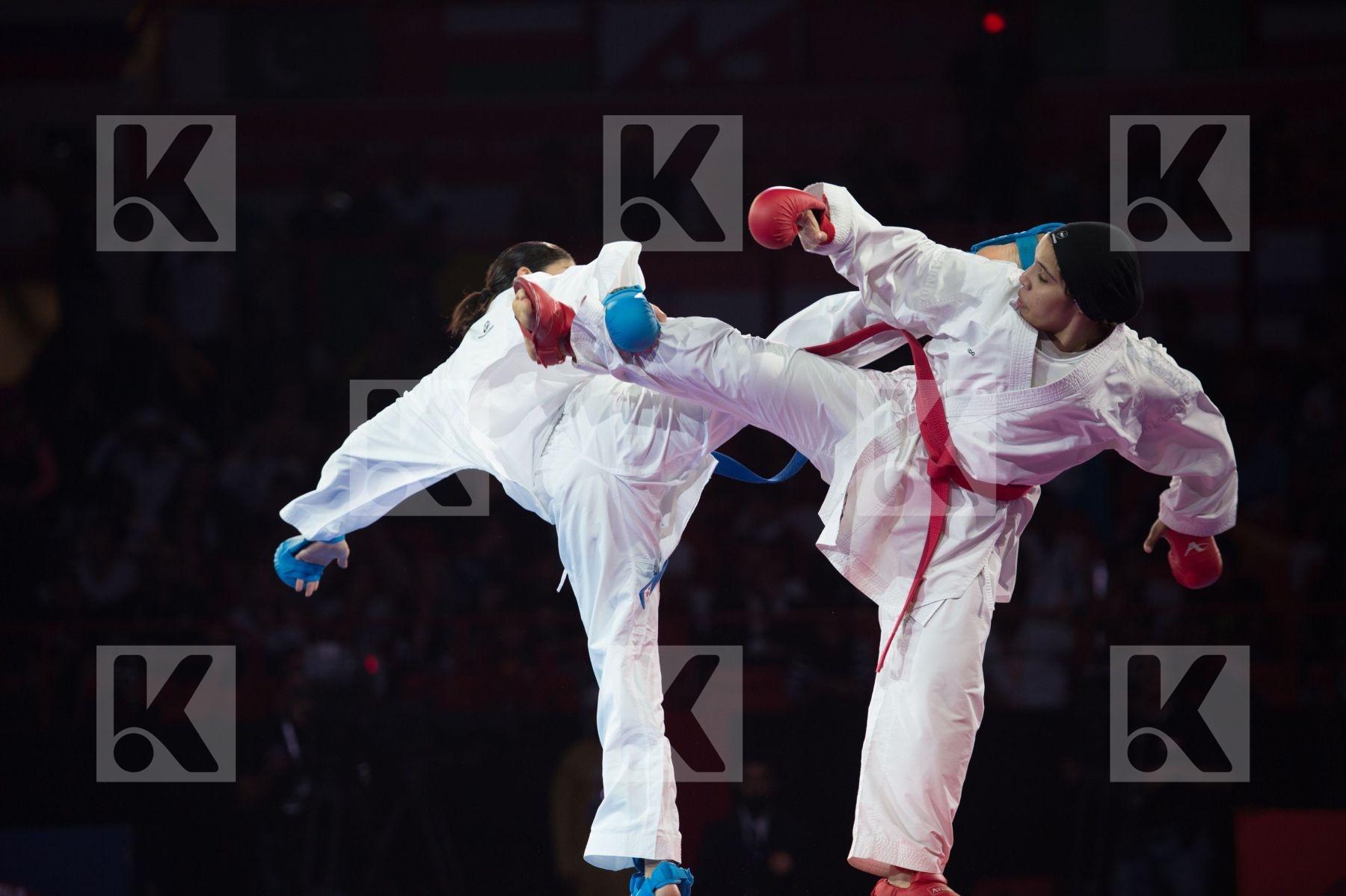 68+ Kg Clavien Fanny Dubai Egypt Female final kumite Mohamed Ais