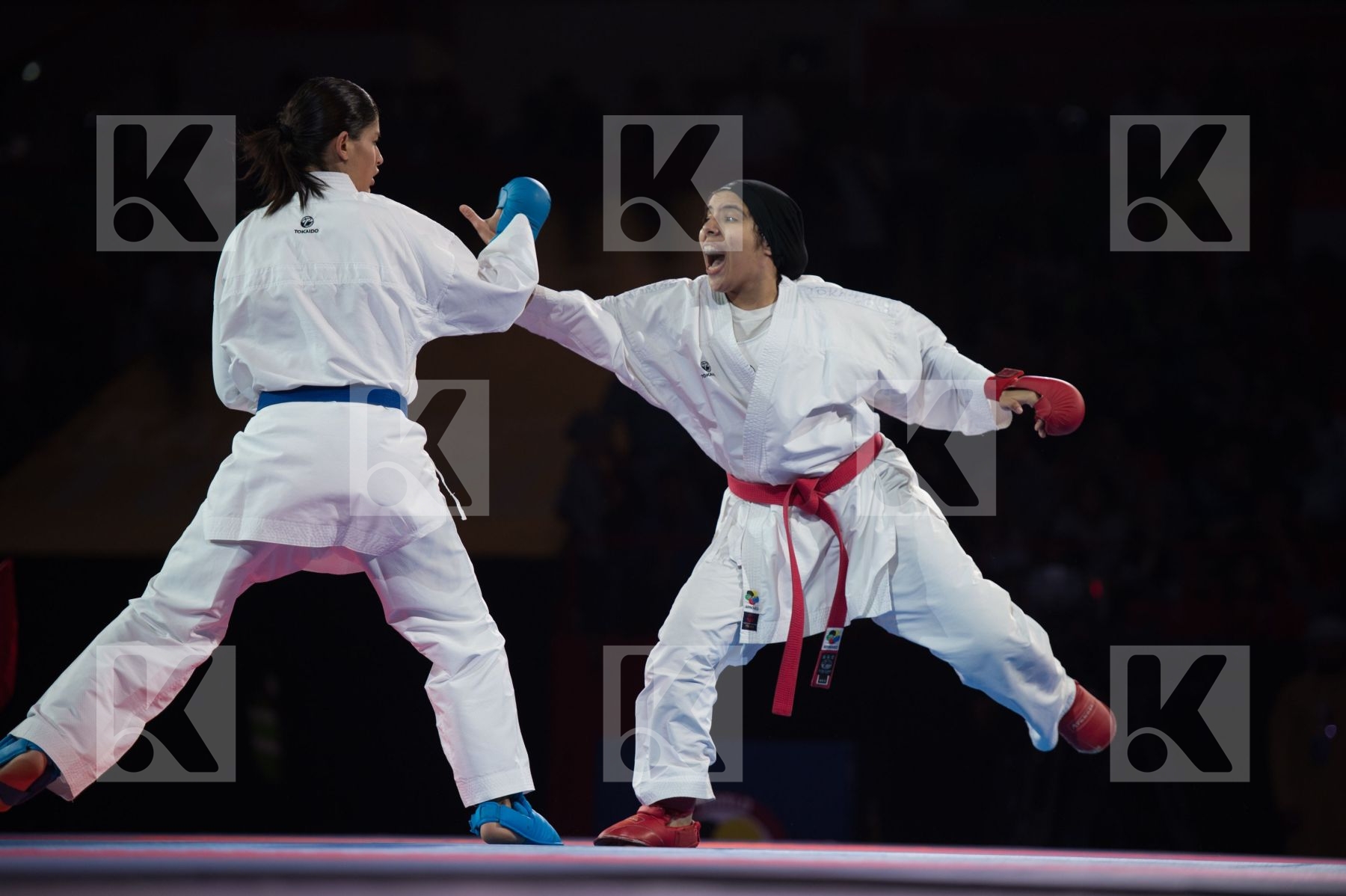 68+ Kg Clavien Fanny Dubai Egypt Female final kumite Mohamed Ais