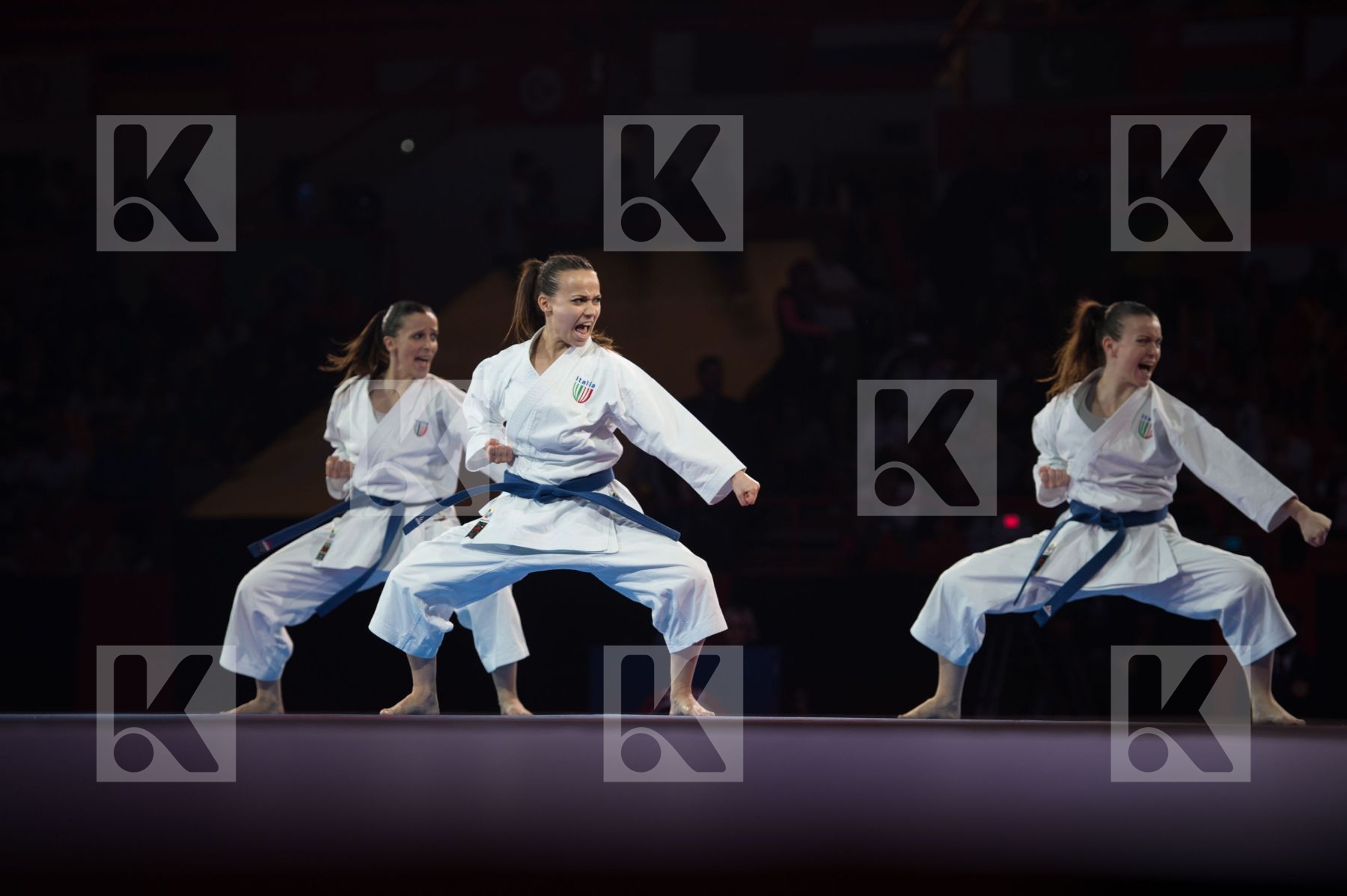 Dubai Female final Italy kata team