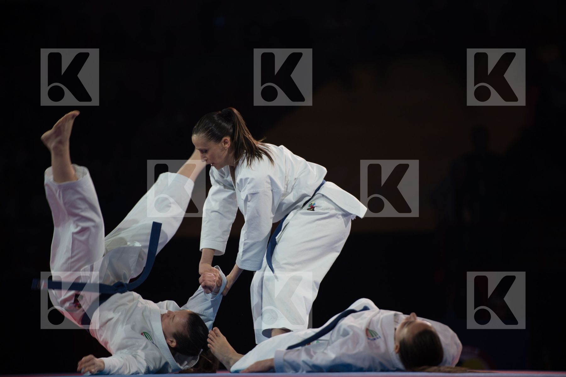 bunkai Dubai Female final Italy kata team