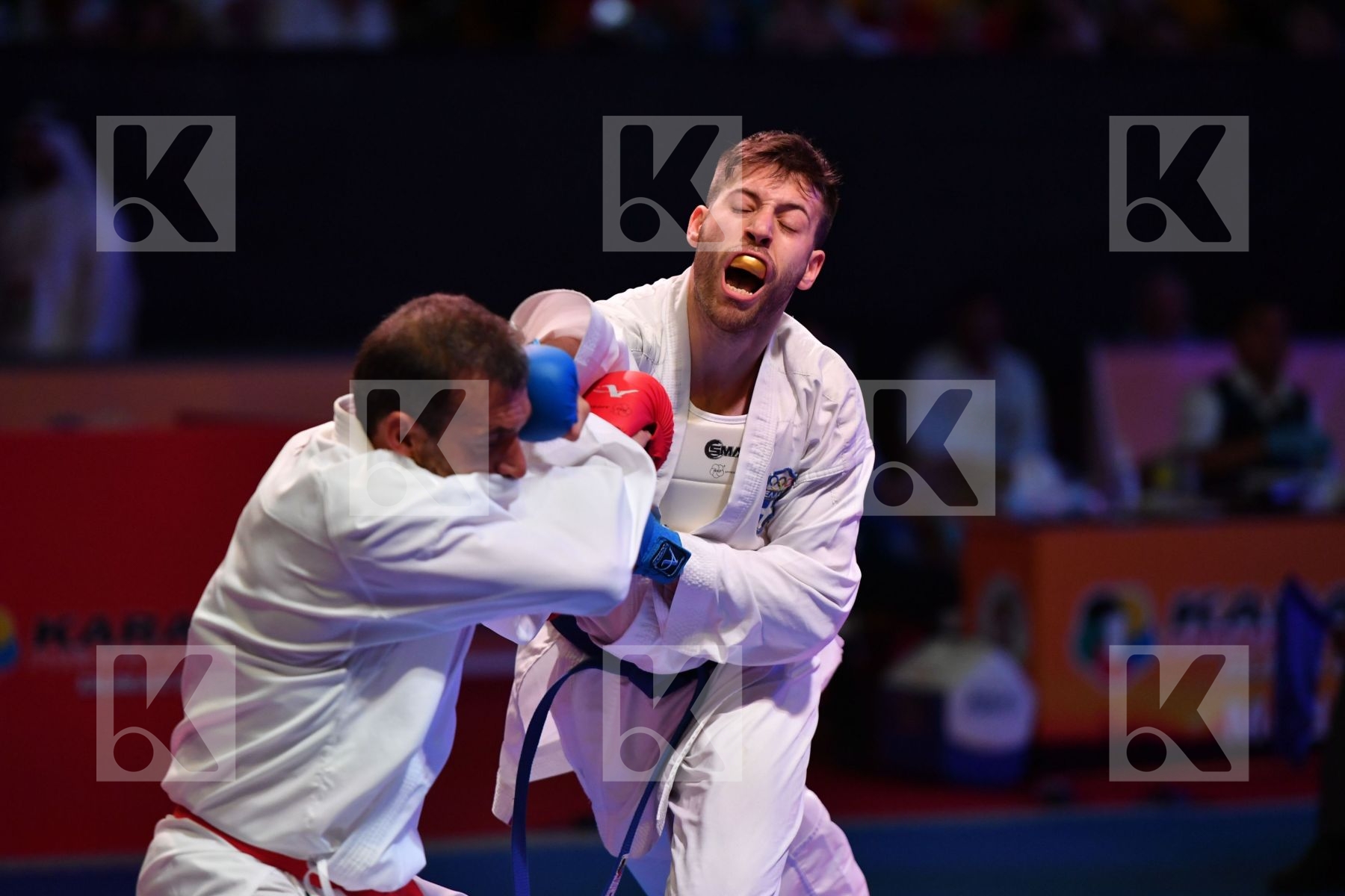 France Greece Male kumite -84 kg Pinna Christophe Tzanos Georgio
