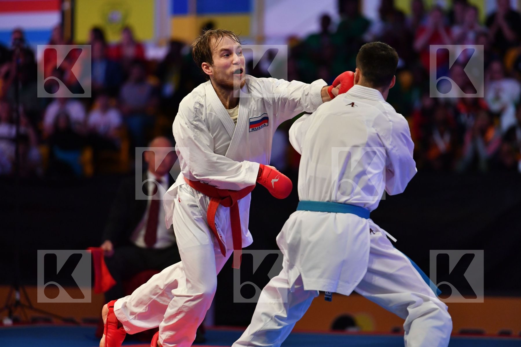 Iran Male kumite -60 kg Mehdizadeh Amir Plakhutin Evgeny Russian
