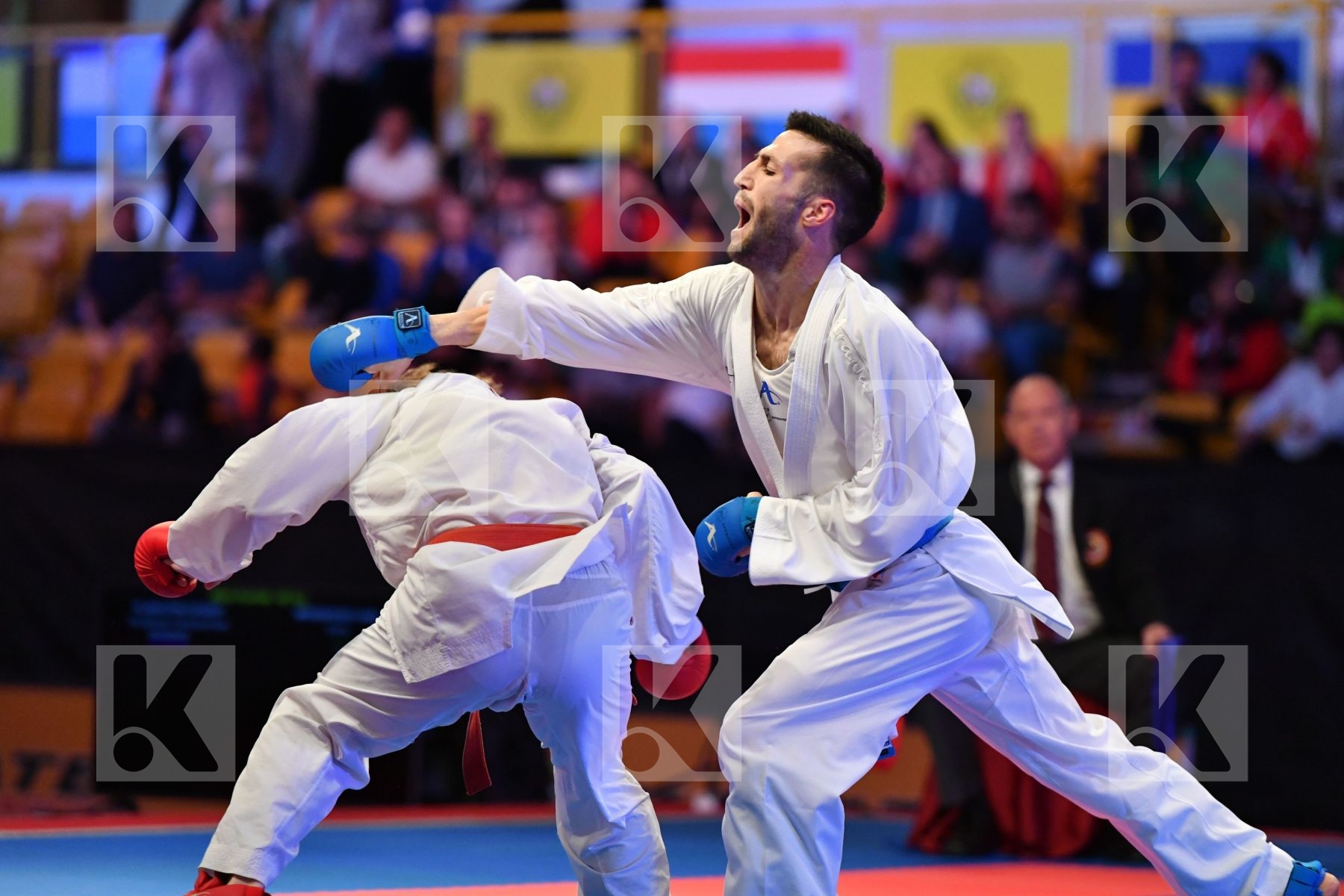 Iran Male kumite -60 kg Mehdizadeh Amir Plakhutin Evgeny Russian