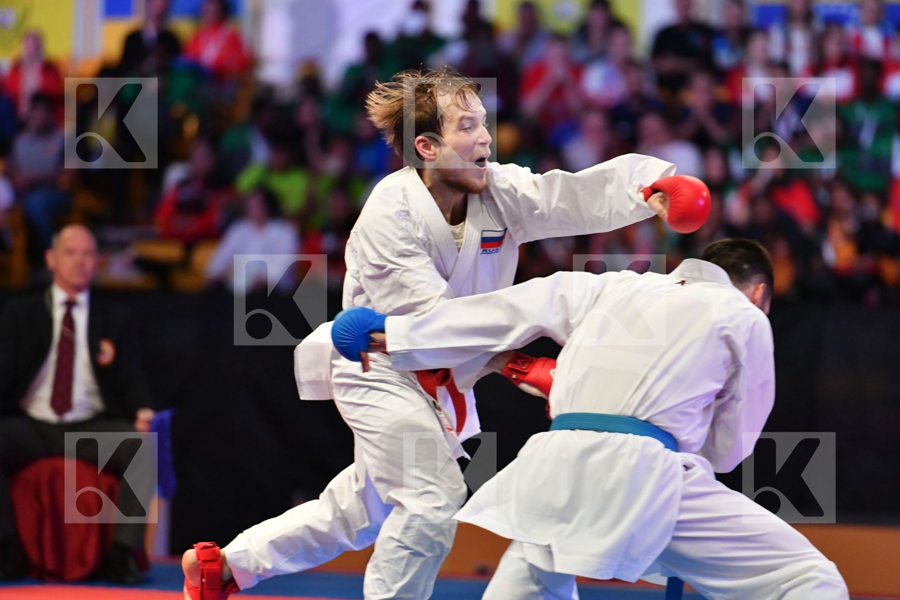 Iran Male kumite -60 kg Mehdizadeh Amir Plakhutin Evgeny Russian