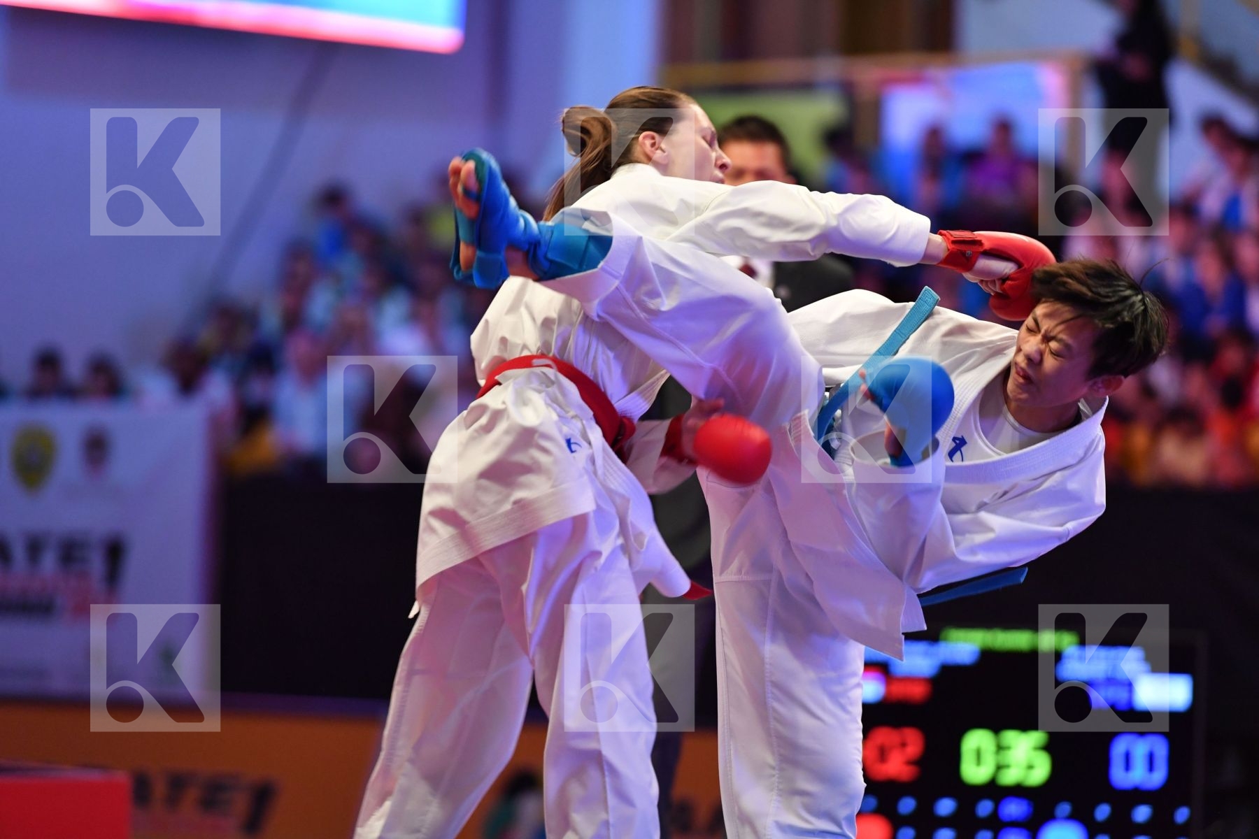Chinese taipei Female kumite -50 kg Ku Tsui-ping Milivojcevic Je