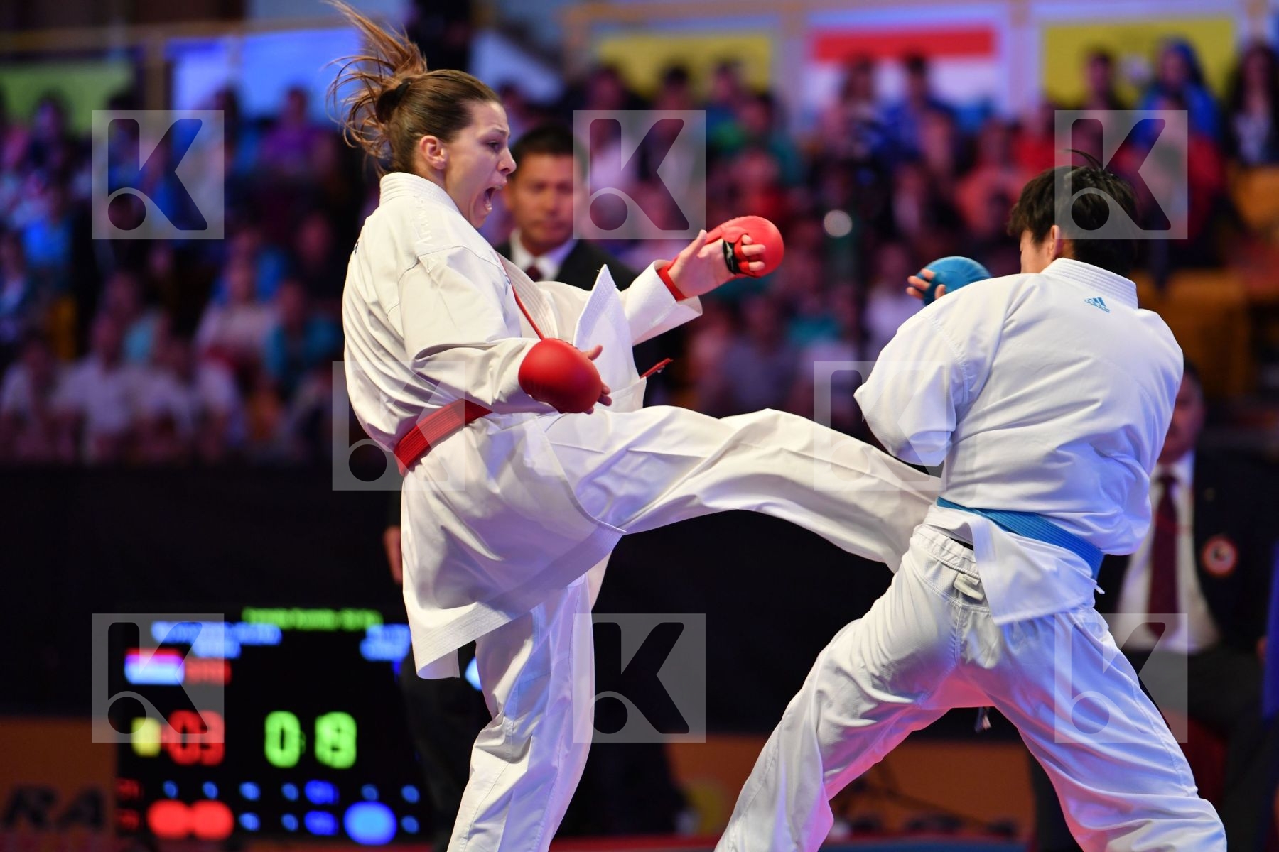 Chinese taipei Female kumite -50 kg Ku Tsui-ping Milivojcevic Je