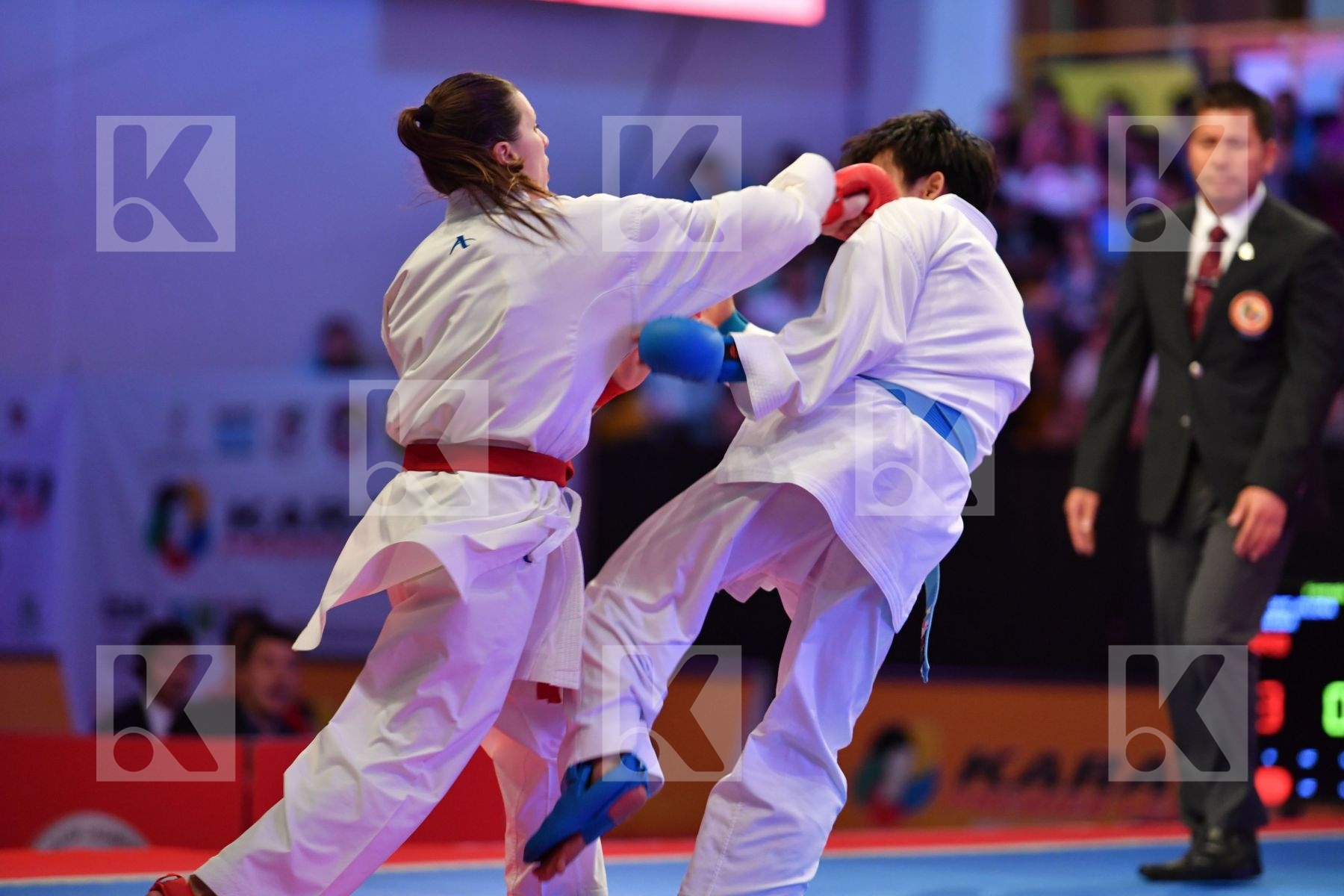 Chinese taipei Female kumite -50 kg Ku Tsui-ping Milivojcevic Je