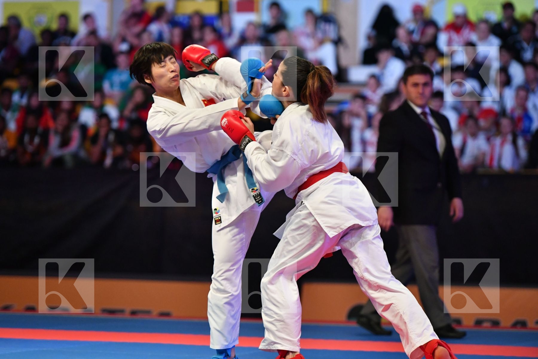 China Female kumite -61 kg Italy Pasqua Laura Yin Xiaoyan