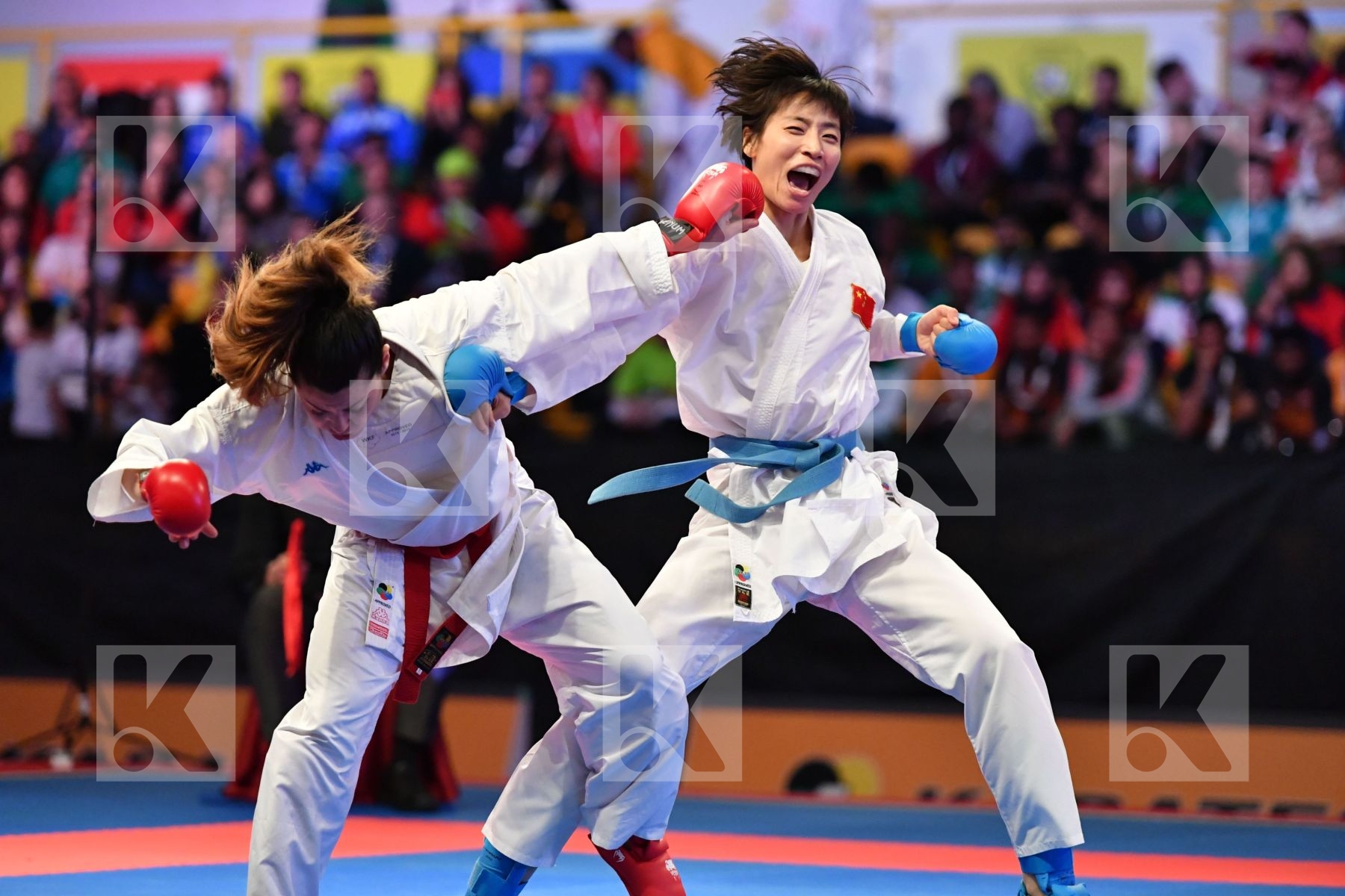 China Female kumite -61 kg Italy Pasqua Laura Yin Xiaoyan