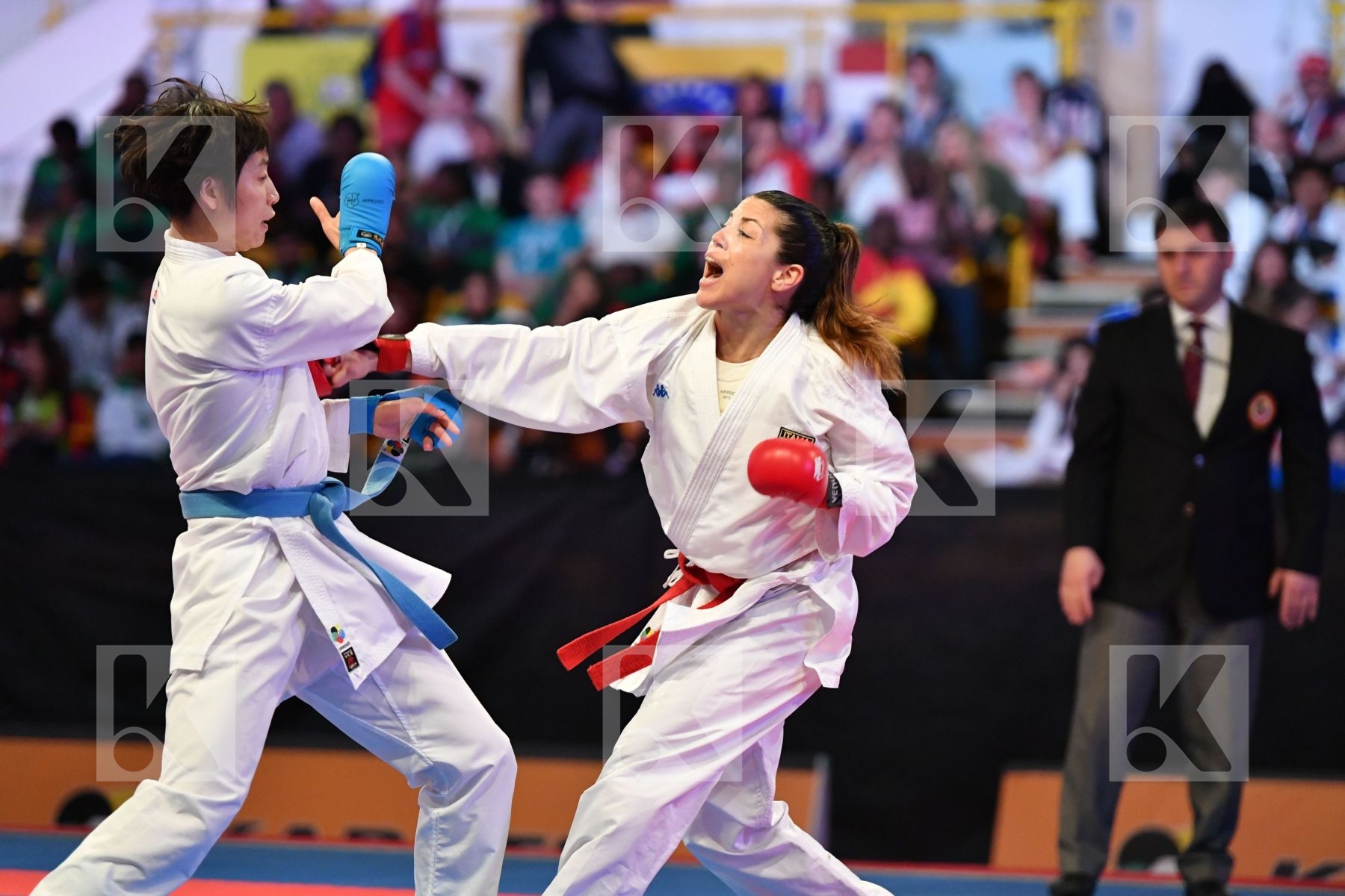 China Female kumite -61 kg Italy Pasqua Laura Yin Xiaoyan