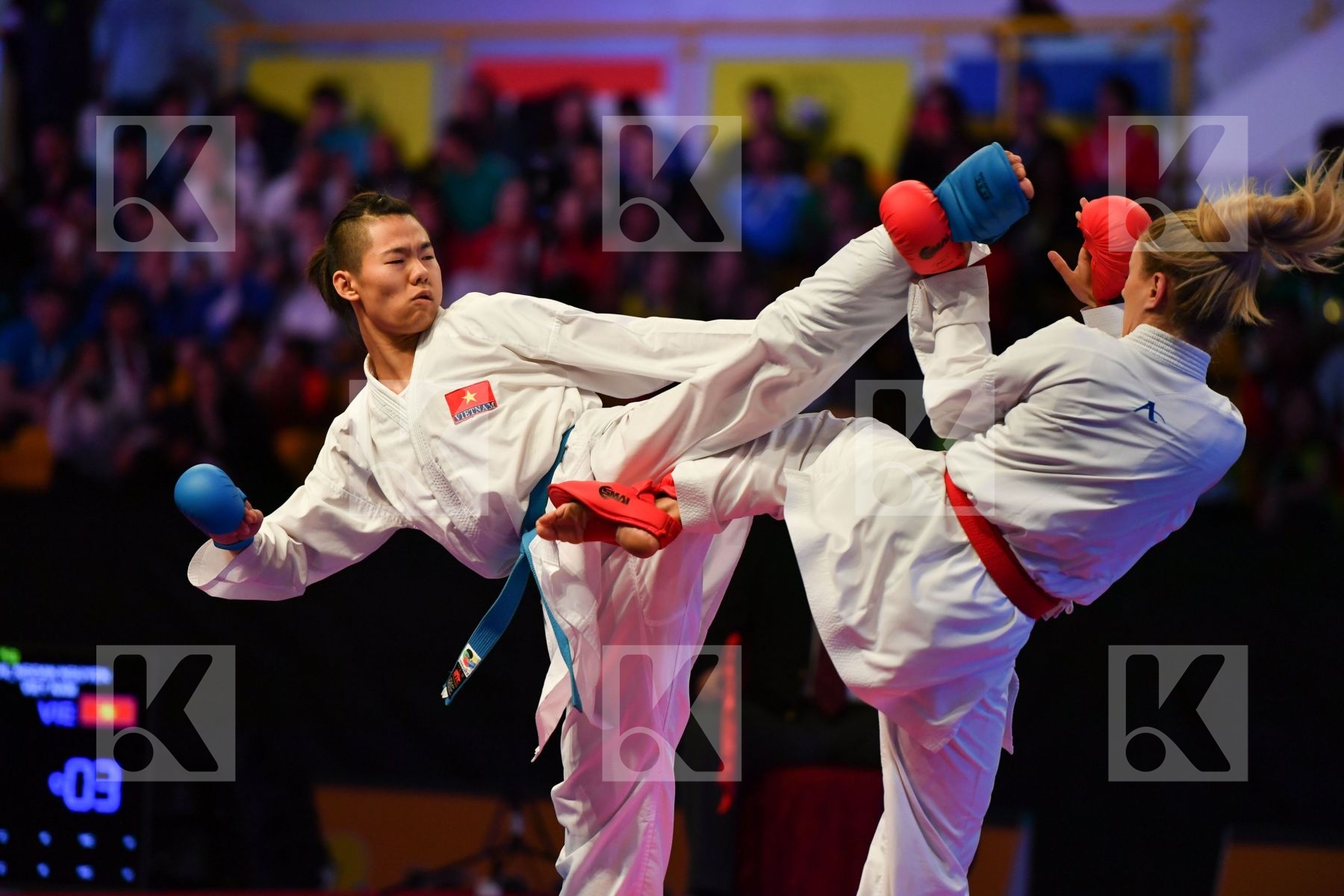 Female kumite -61 kg Thi ngoan Nguyen Turkey Viet nam Yakan Tuba