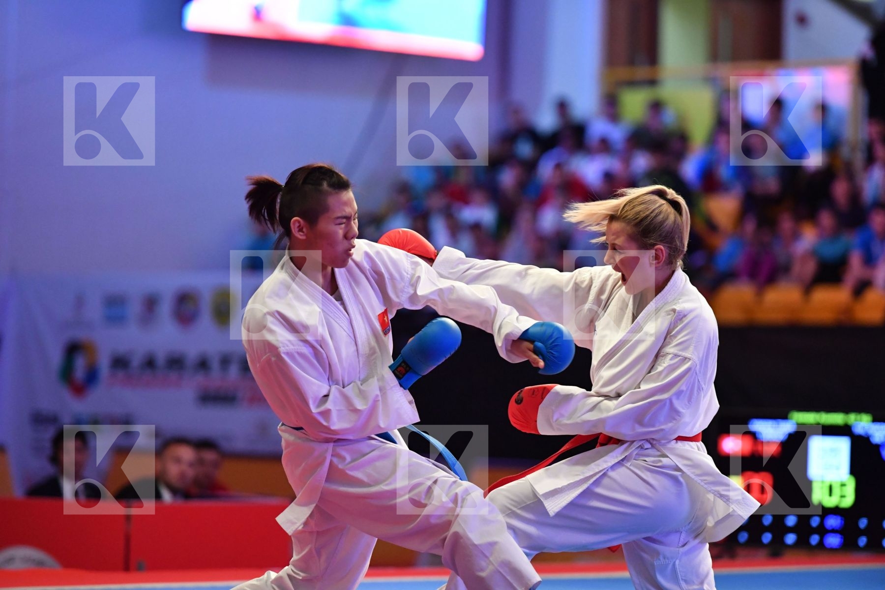 Female kumite -61 kg Thi ngoan Nguyen Turkey Viet nam Yakan Tuba