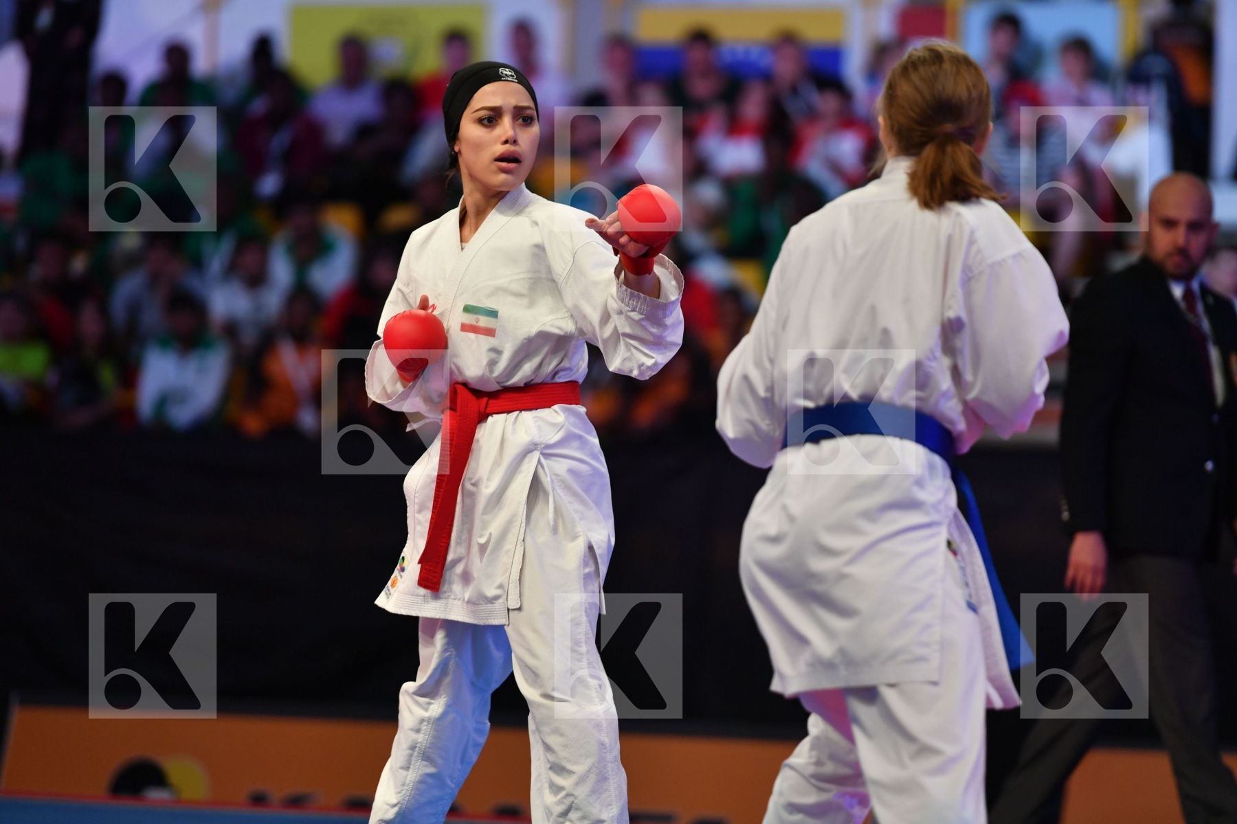 Esmaeili Mahtab Female kumite -68 kg Iran Rasmusson Lisa Sweden