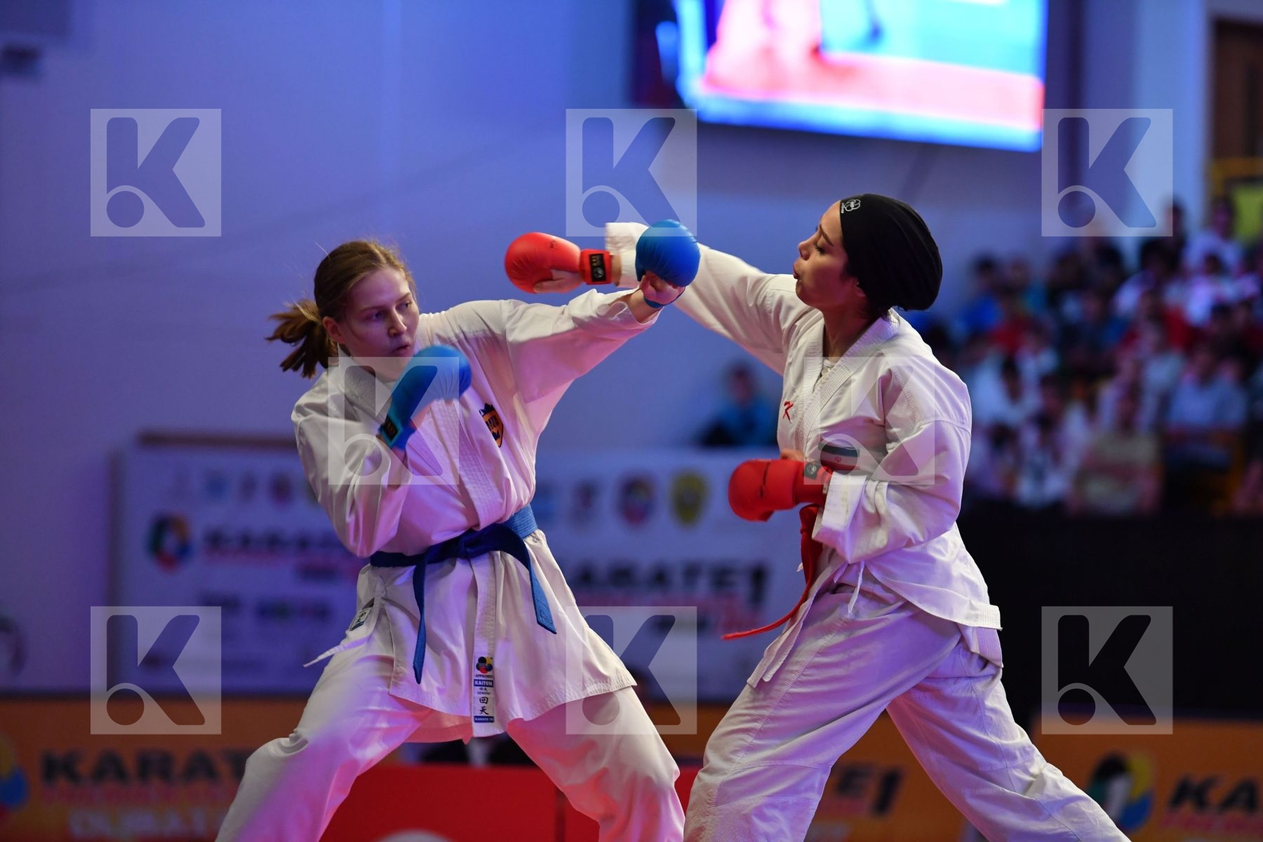 Esmaeili Mahtab Female kumite -68 kg Iran Rasmusson Lisa Sweden