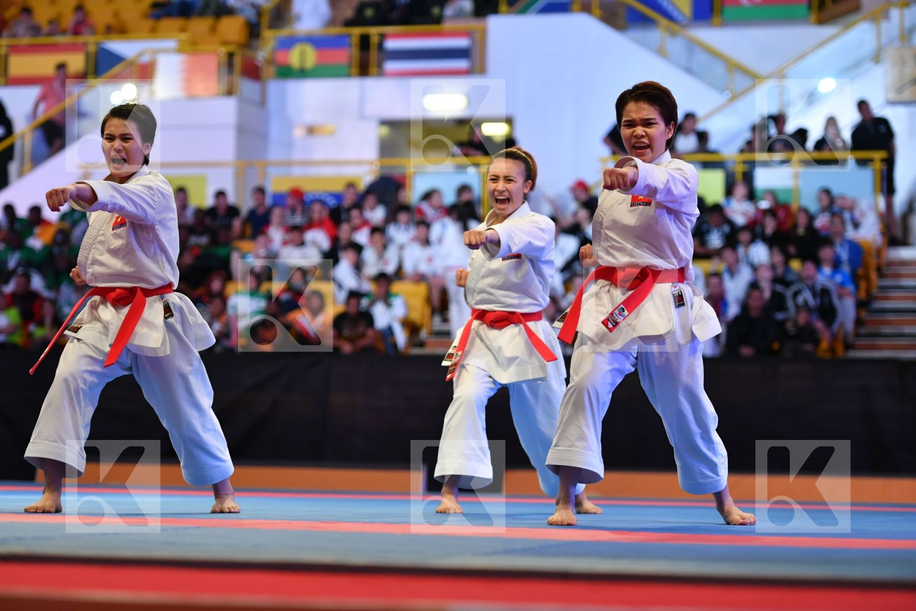 Female team kata Unshu Viet nam Vietnam Vietnam