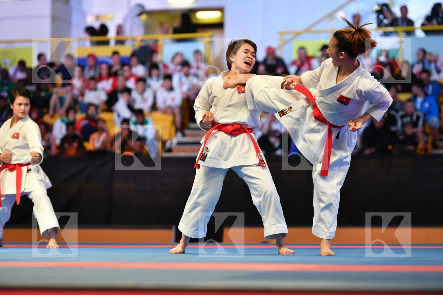 Female team kata Unshu Viet nam Vietnam Vietnam