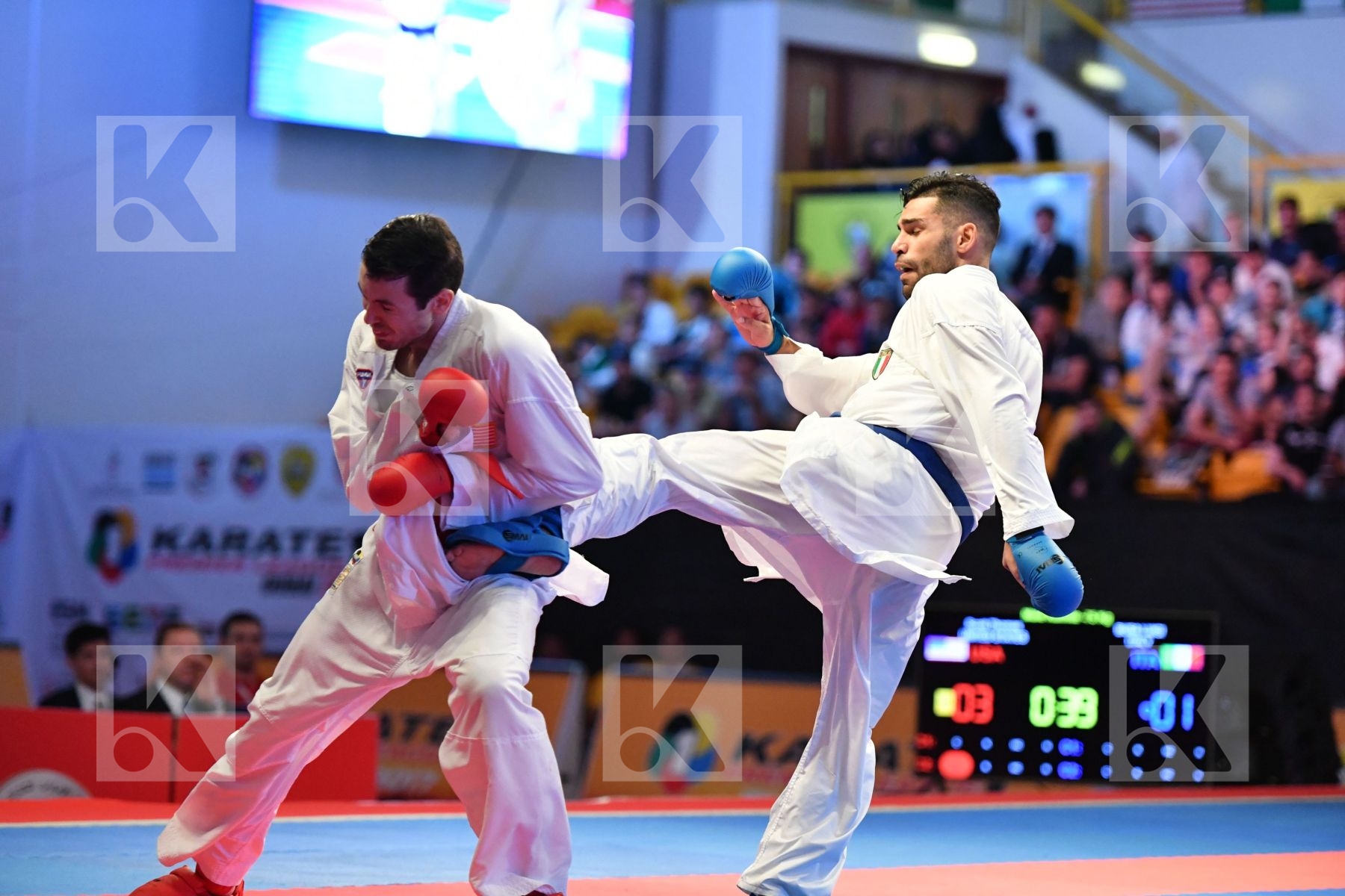 Busa Luigi Italy Male kumite -75 kg Scott Thomas United states