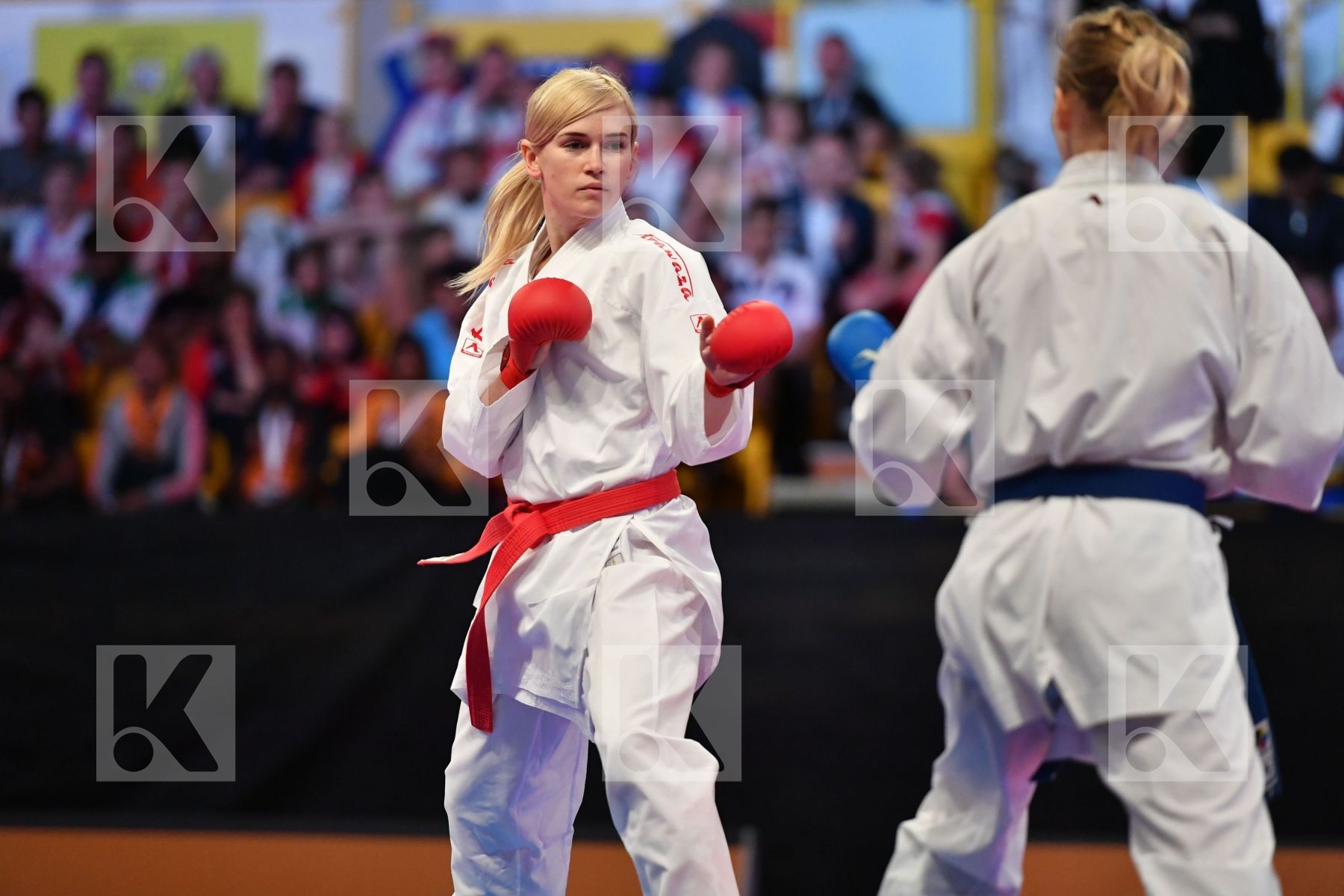 Female kumite -61 kg Serogina Anita Slovakia Suchankova Ingrida