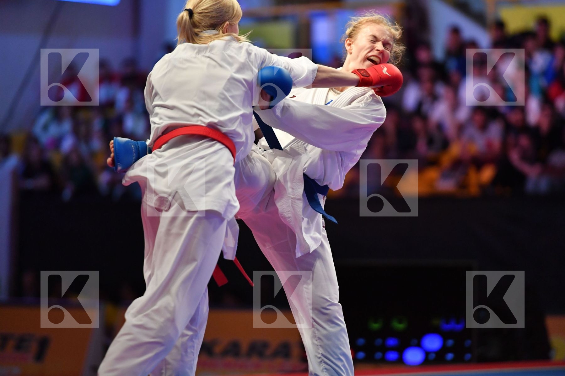 Female kumite -61 kg Serogina Anita Slovakia Suchankova Ingrida