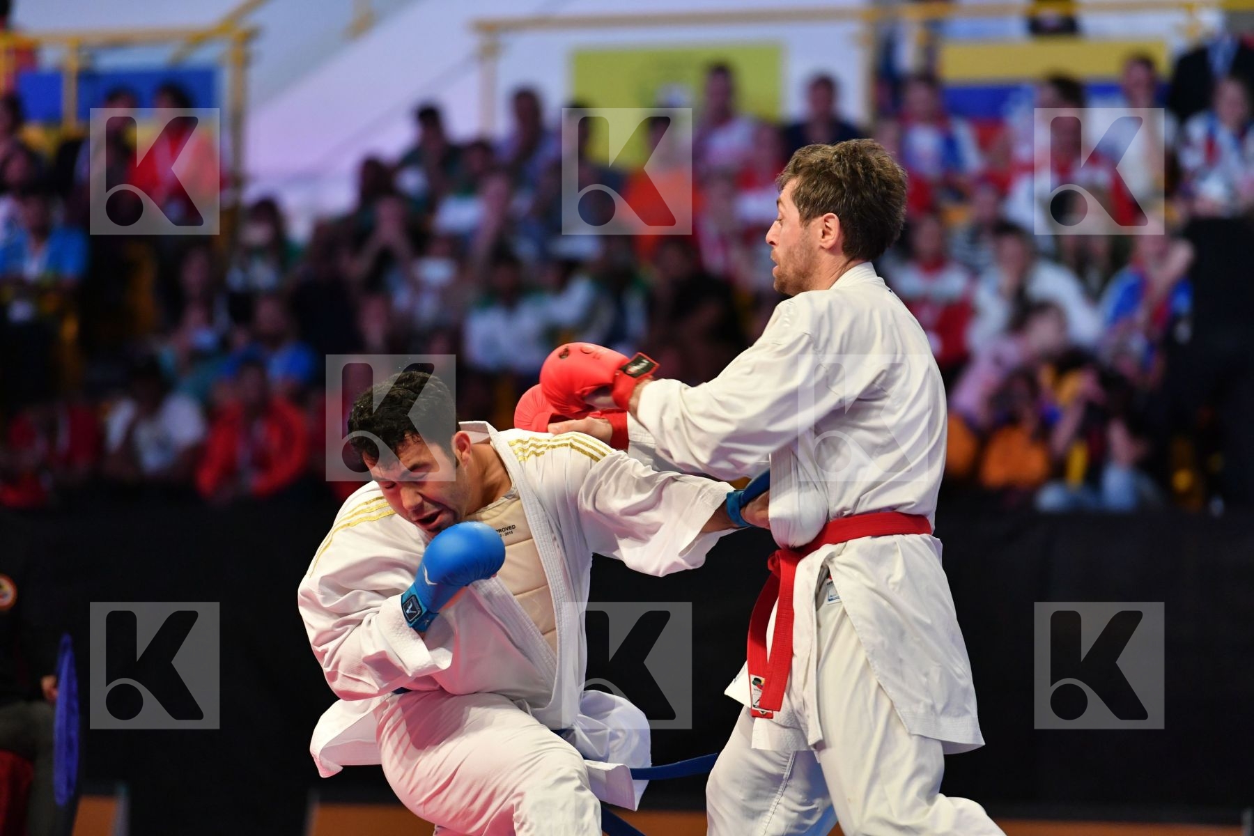 Arkania Gogita Ganjzadeh Sajad Georgia Iran Male kumite 84+ kg
