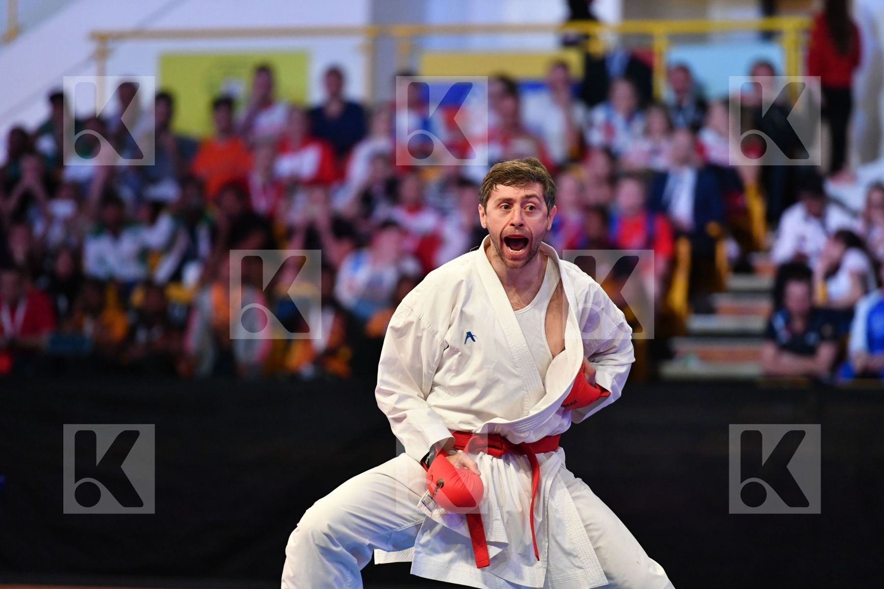 Arkania Gogita Ganjzadeh Sajad Georgia Iran Male kumite 84+ kg