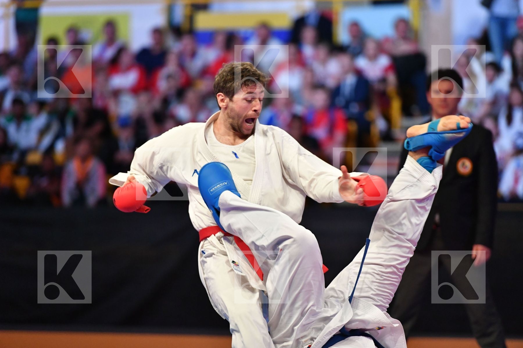 Arkania Gogita Ganjzadeh Sajad Georgia Iran Male kumite 84+ kg