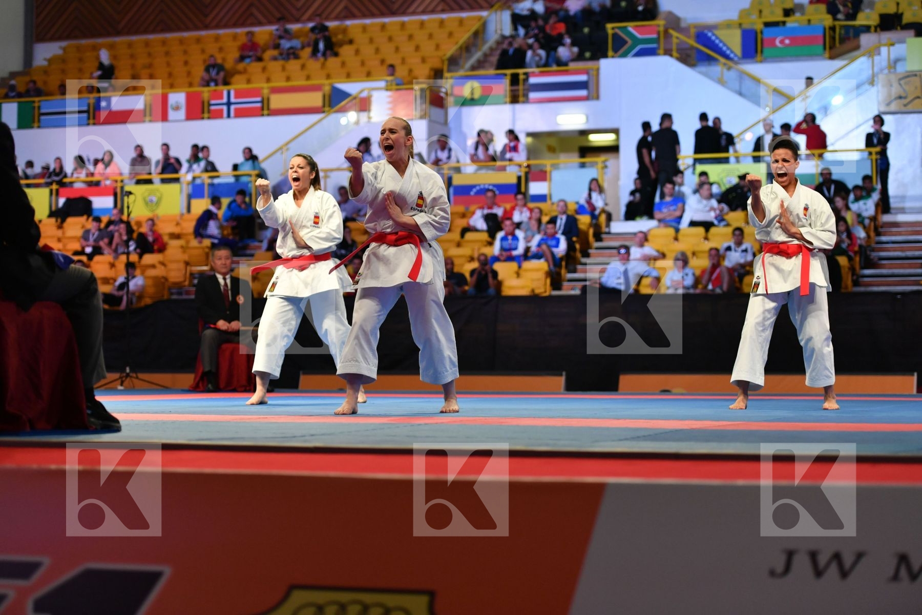 Female team kata Paiku Spain