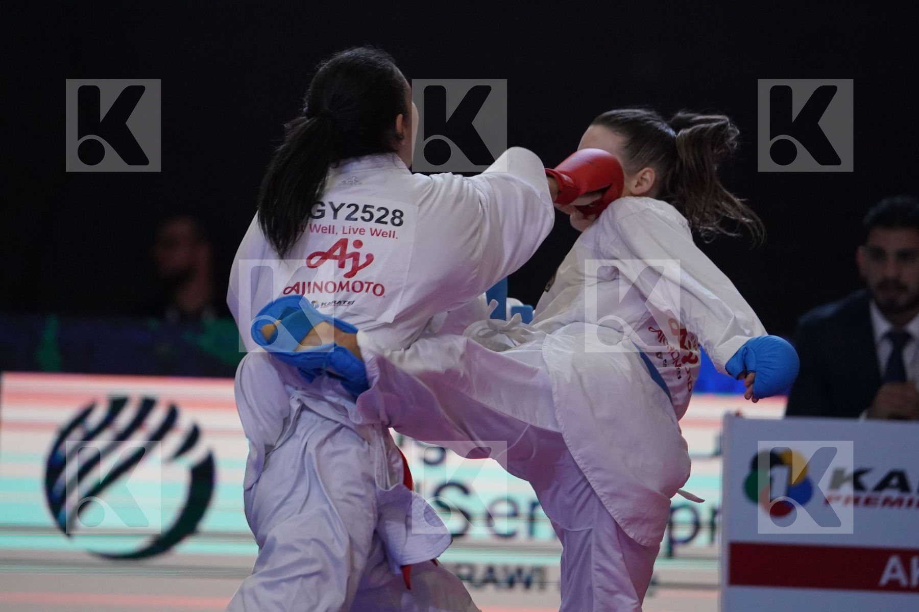 SALAMA REEM AHMED (EGYPT) VS HUBRICH SHARA (GERMANY) in Senior Kumite -50 Kg - Bronze bout