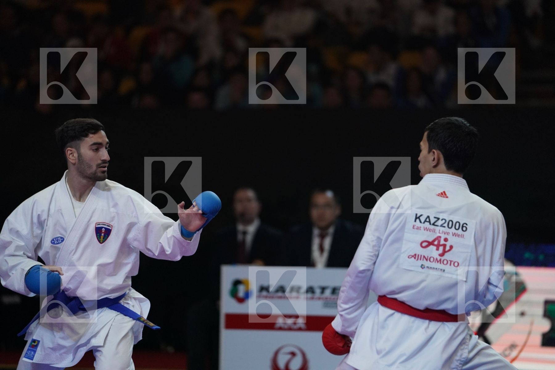 ALPYSBAY KAISAR (KAZAKHSTAN) VS CRESCENZO ANGELO (ITALY) in Senior Kumite -60 Kg - Bronze bout