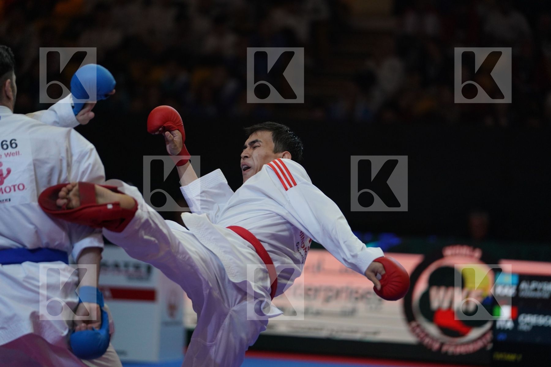 ALPYSBAY KAISAR (KAZAKHSTAN) VS CRESCENZO ANGELO (ITALY) in Senior Kumite -60 Kg - Bronze bout