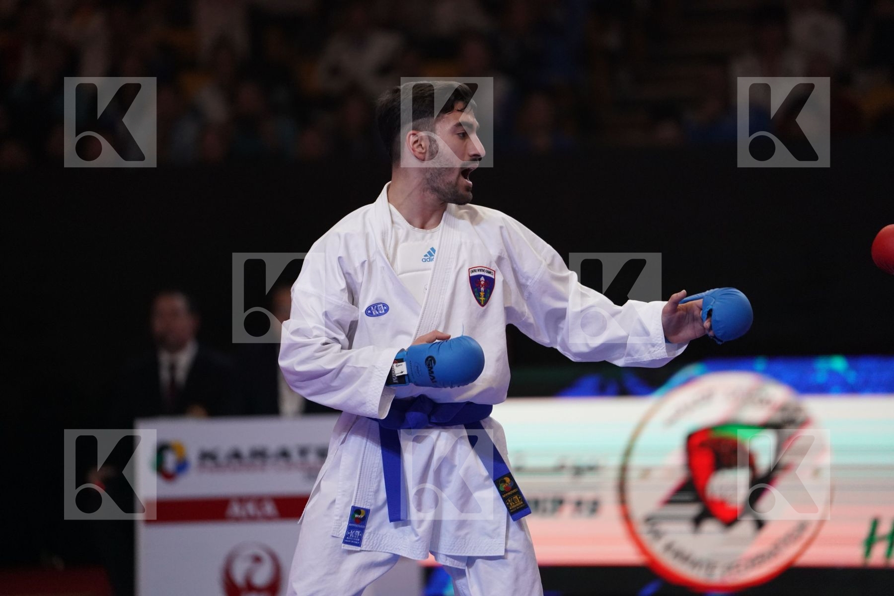 ALPYSBAY KAISAR (KAZAKHSTAN) VS CRESCENZO ANGELO (ITALY) in Senior Kumite -60 Kg - Bronze bout