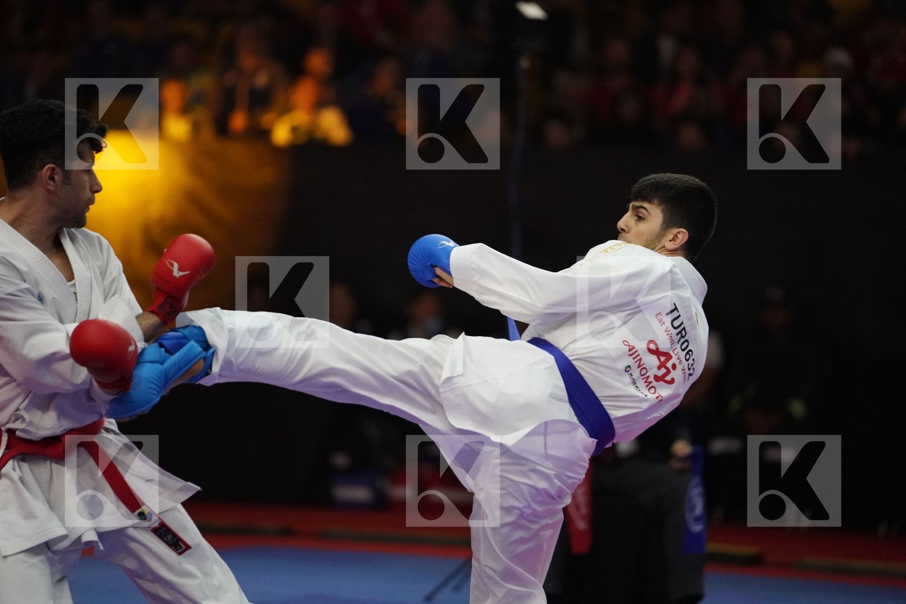 HASSANNIAIDEILAMI MAJID (ISLAMIC REPUBLIC OF IRAN) VS SAMDAN ERAY (TURKEY) in Senior Kumite -60 Kg - Bronze bout