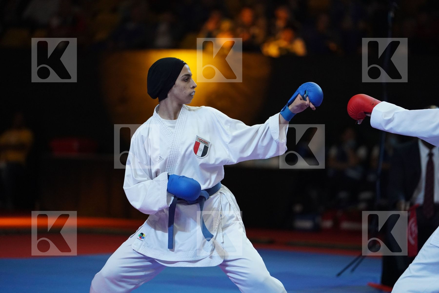 CHALAKI FATEMEH (ISLAMIC REPUBLIC OF IRAN) VS ELSHAFI SALMA (EGYPT) in Senior Kumite -55 Kg - Bronze bout