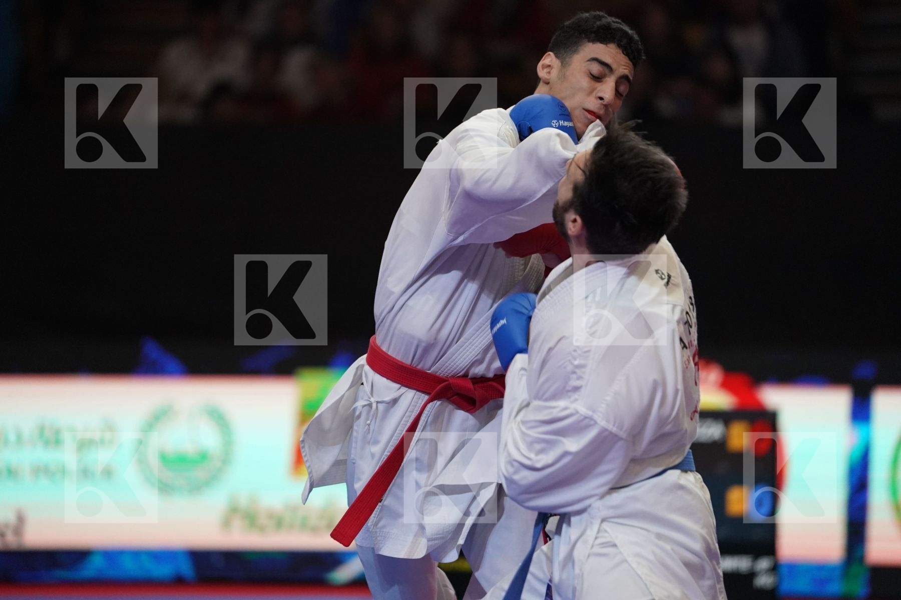 MIRZAEI FASHTALI AMIR REZA (ISLAMIC REPUBLIC OF IRAN) VS POKORNY STEFAN (AUSTRIA) in Senior Kumite -67 Kg - Bronze bout