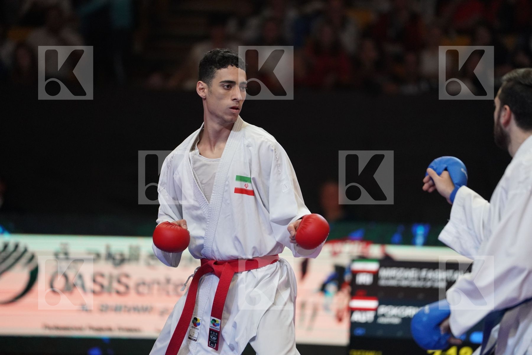 MIRZAEI FASHTALI AMIR REZA (ISLAMIC REPUBLIC OF IRAN) VS POKORNY STEFAN (AUSTRIA) in Senior Kumite -67 Kg - Bronze bout