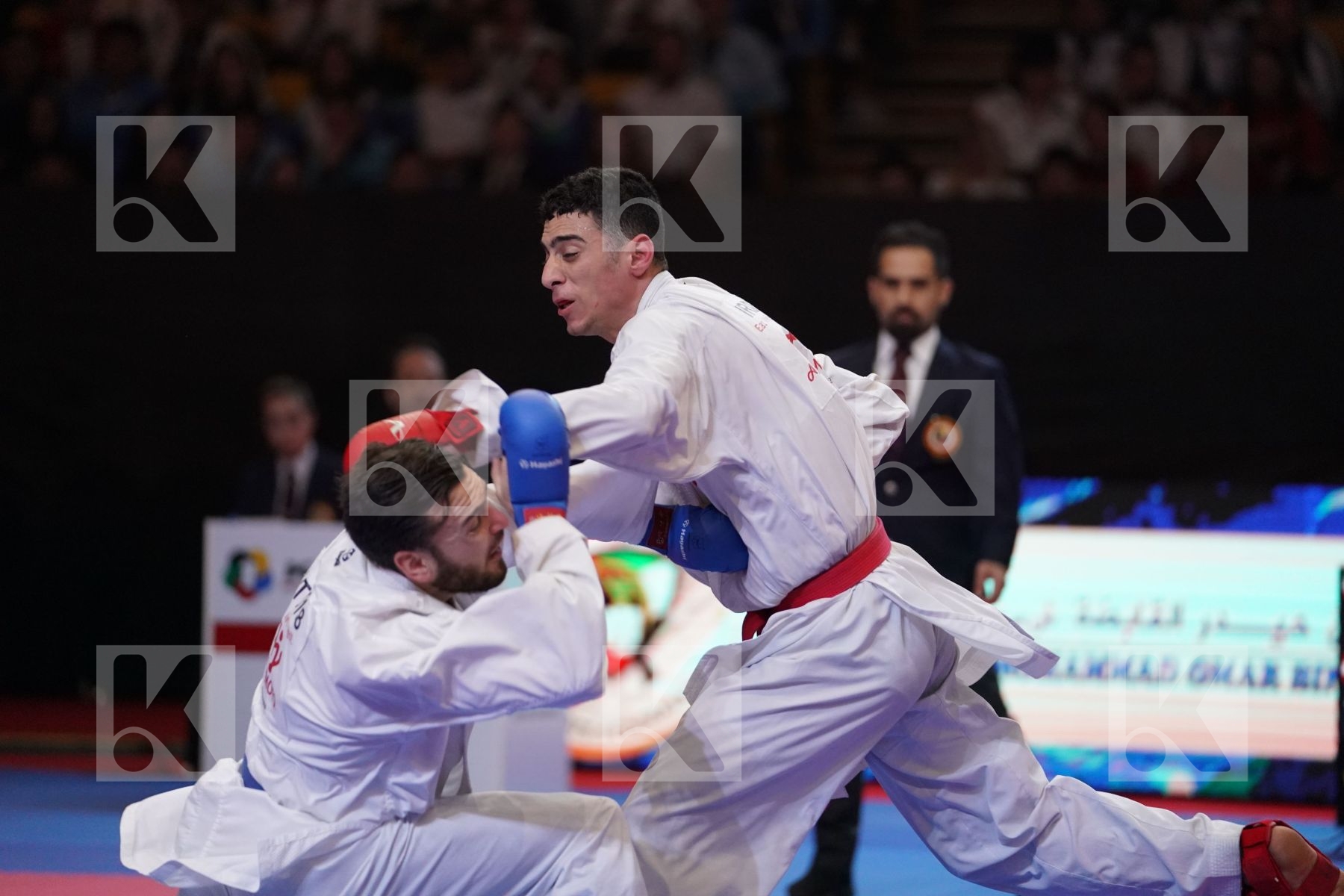 MIRZAEI FASHTALI AMIR REZA (ISLAMIC REPUBLIC OF IRAN) VS POKORNY STEFAN (AUSTRIA) in Senior Kumite -67 Kg - Bronze bout