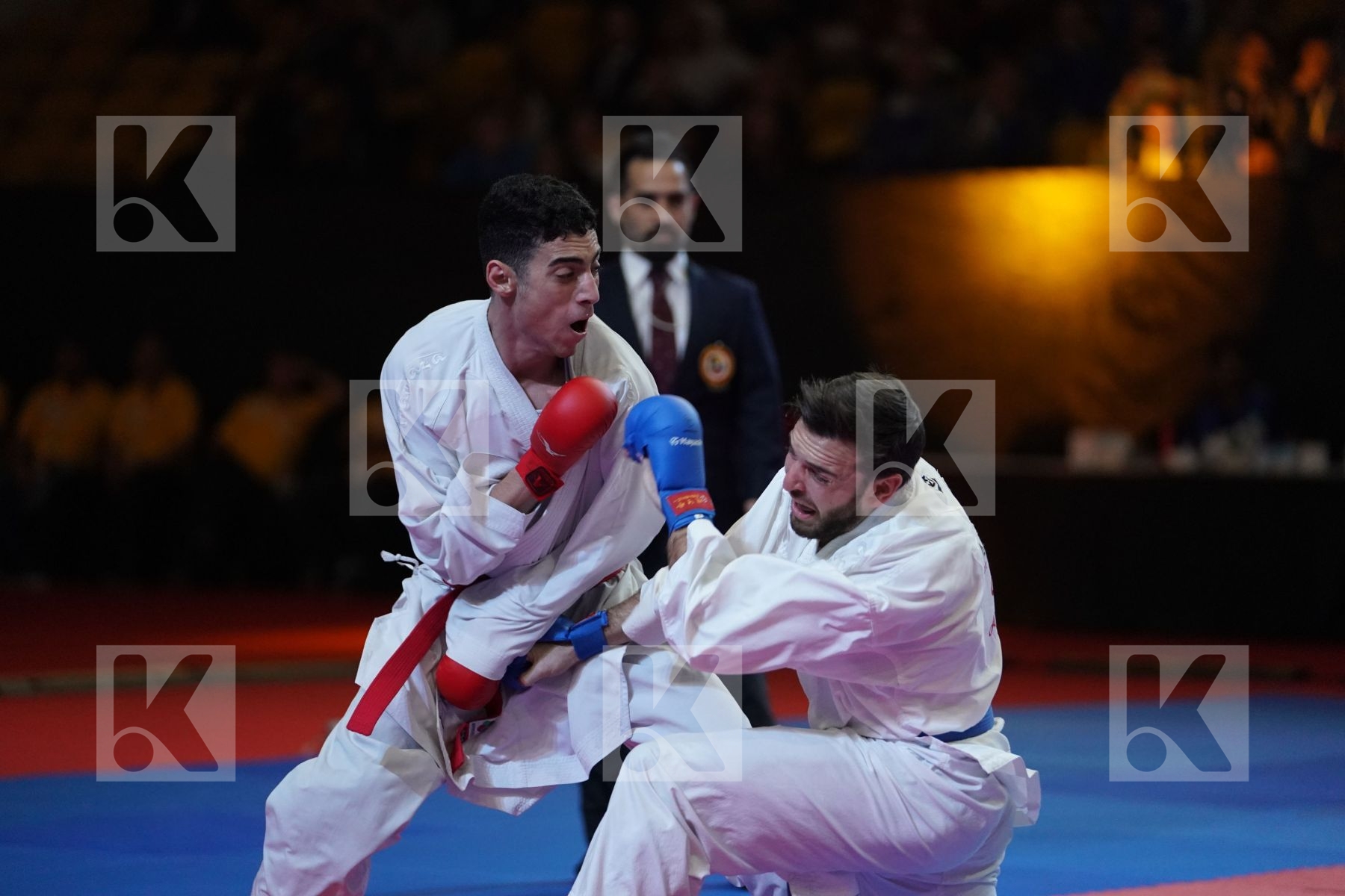 MIRZAEI FASHTALI AMIR REZA (ISLAMIC REPUBLIC OF IRAN) VS POKORNY STEFAN (AUSTRIA) in Senior Kumite -67 Kg - Bronze bout