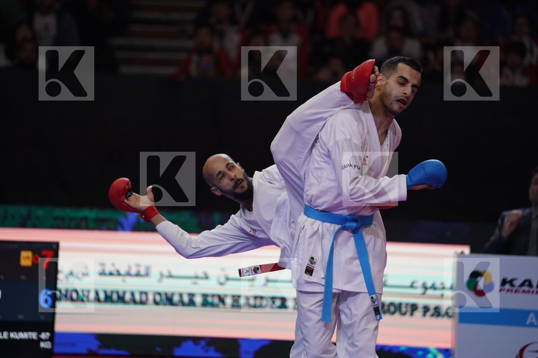 ALKHATHAMI FAHAD (SAUDI ARABIA) VS DERAFSHIPOUR HAMOON (ISLAMIC REPUBLIC OF IRAN) in Senior Kumite -67 Kg - Bronze bout