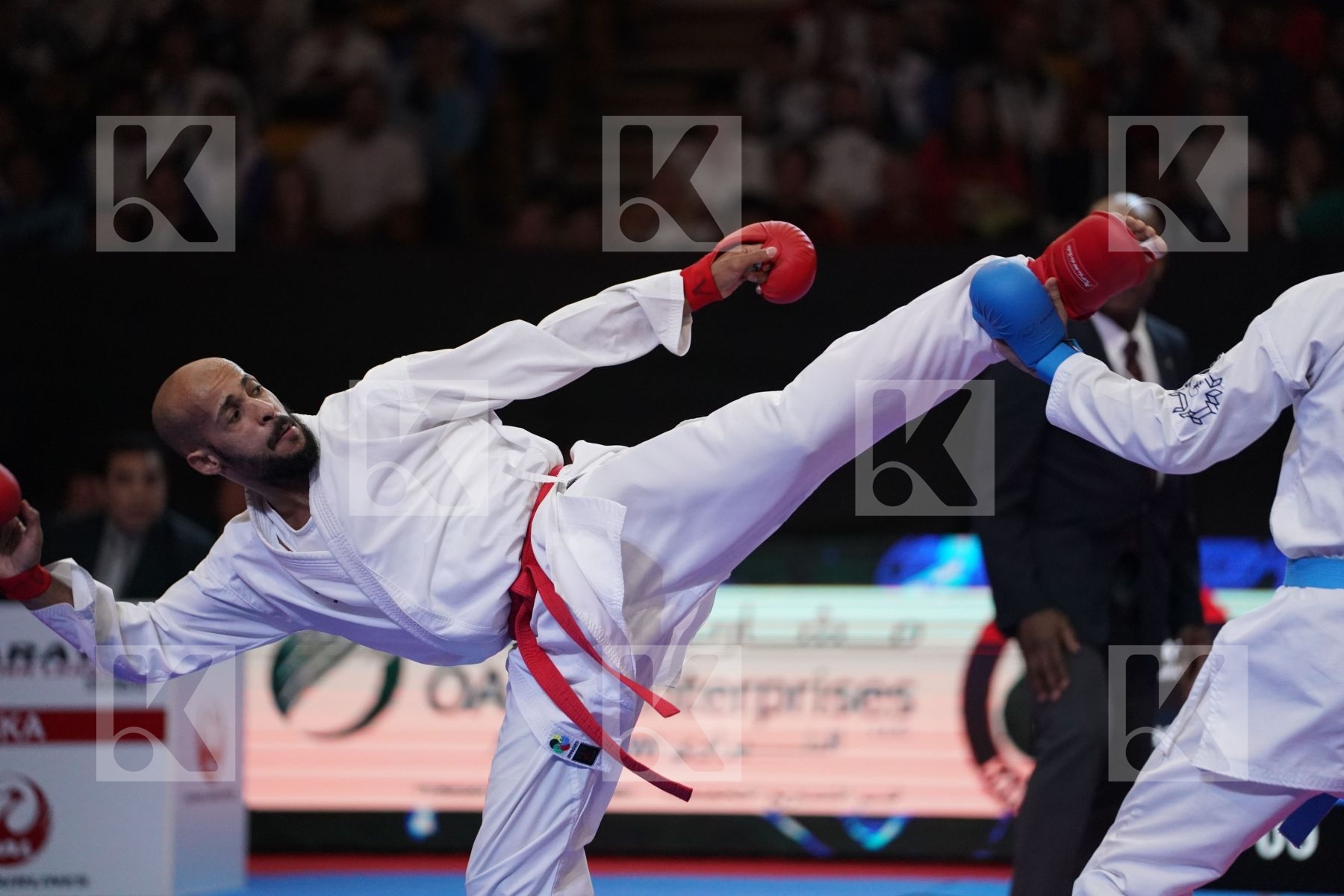 ALKHATHAMI FAHAD (SAUDI ARABIA) VS DERAFSHIPOUR HAMOON (ISLAMIC REPUBLIC OF IRAN) in Senior Kumite -67 Kg - Bronze bout