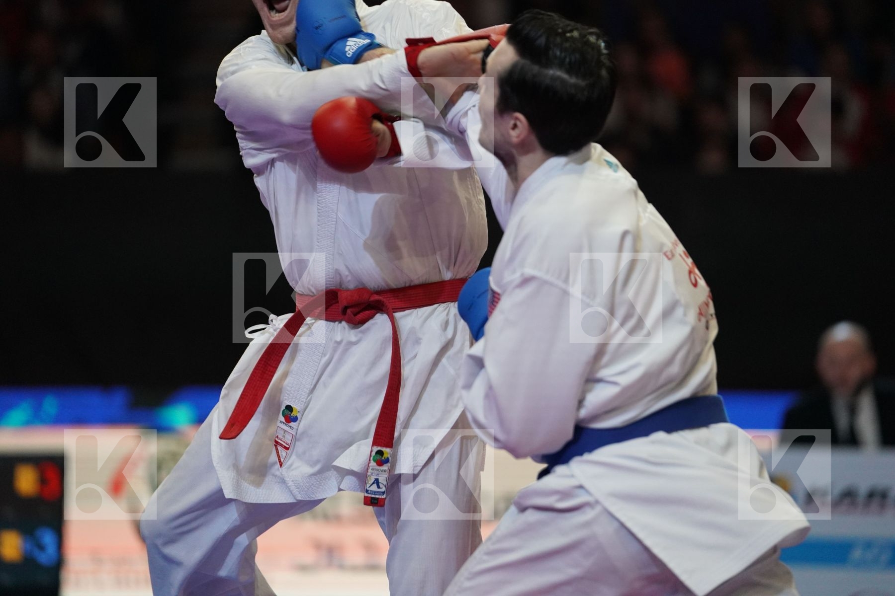 ASIABARI ALI ASGHAR (ISLAMIC REPUBLIC OF IRAN) VS SCOTT THOMAS (USA) in Senior Kumite -75 Kg - Bronze bout
