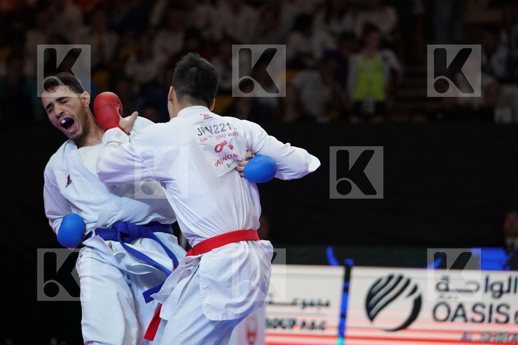 KOIKE MAKOTO (JAPAN) VS ABDESSELEM FAROUK (FRANCE) in Senior Kumite -84 Kg - Bronze bout