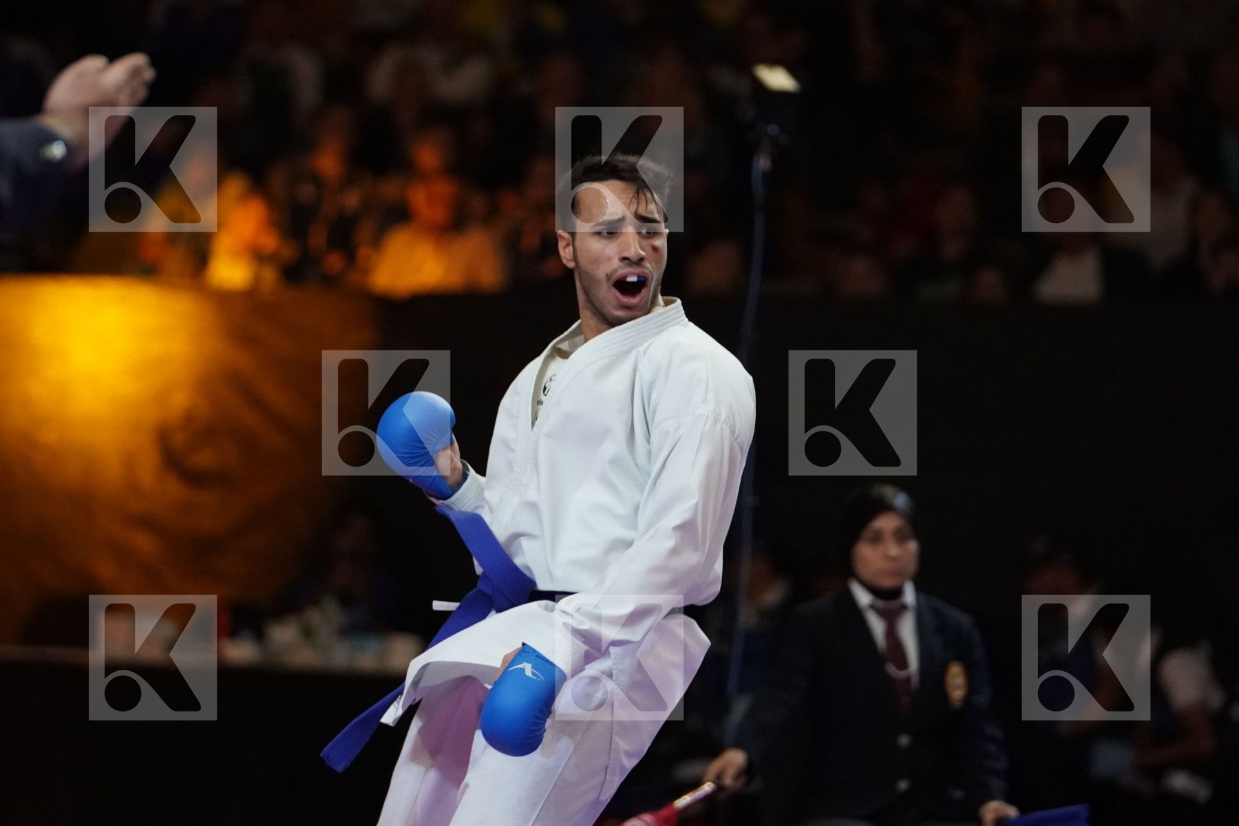 KOIKE MAKOTO (JAPAN) VS ABDESSELEM FAROUK (FRANCE) in Senior Kumite -84 Kg - Bronze bout
