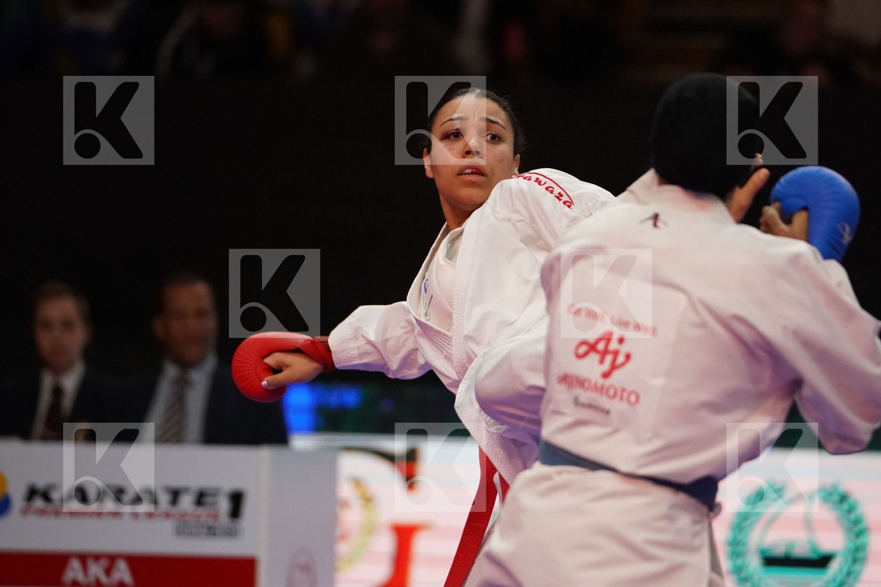 HARVEY AMELIA (ENGLAND) VS ABOUALYAZED SHYMAA (EGYPT) in Senior Kumite 68+ Kg - Bronze bout