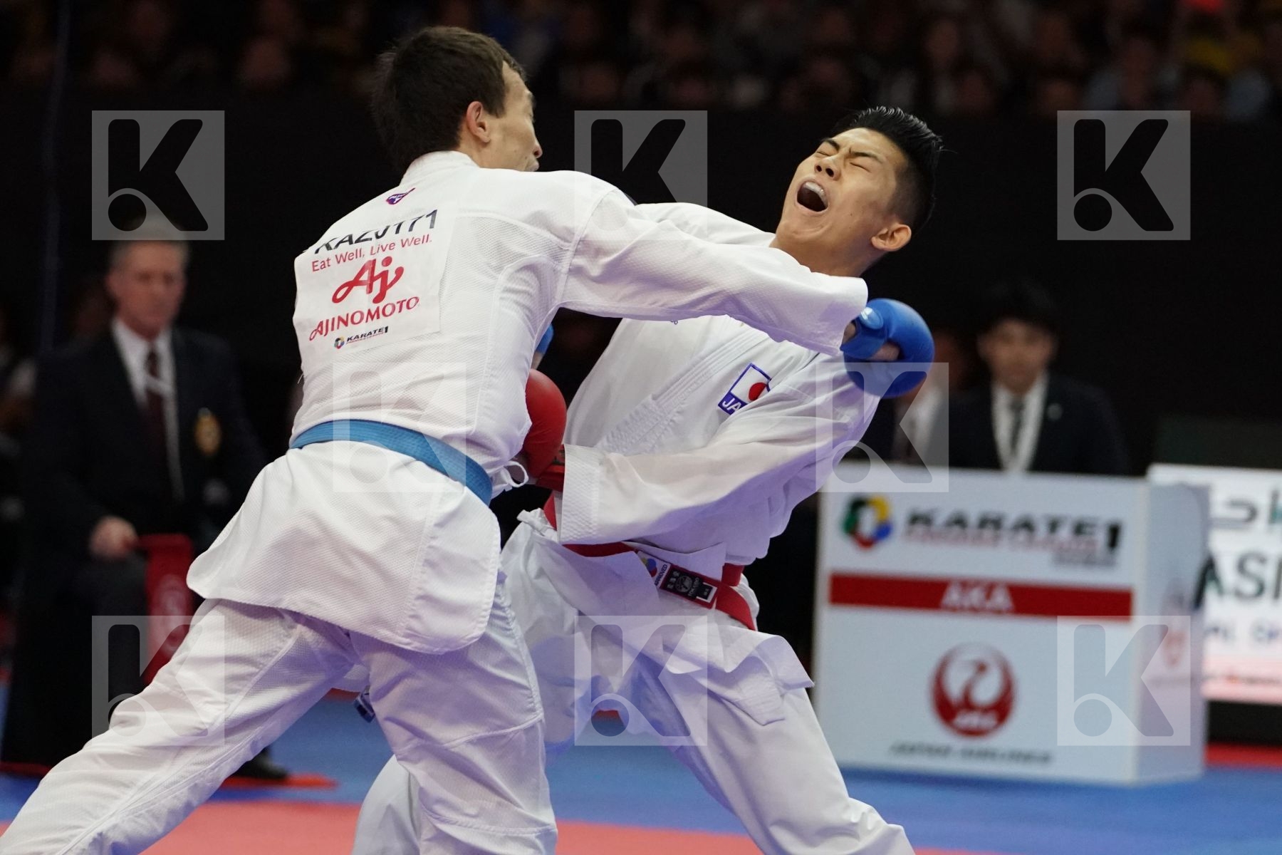 MINAMI YUNOSUKE (JAPAN) VS ASSADILOV DARKHAN (KAZAKHSTAN) in Senior Kumite -60 Kg - Gold bout