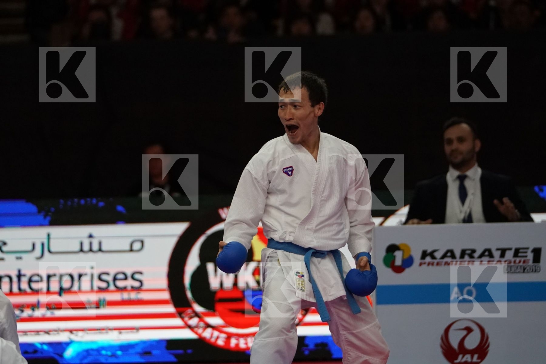 MINAMI YUNOSUKE (JAPAN) VS ASSADILOV DARKHAN (KAZAKHSTAN) in Senior Kumite -60 Kg - Gold bout