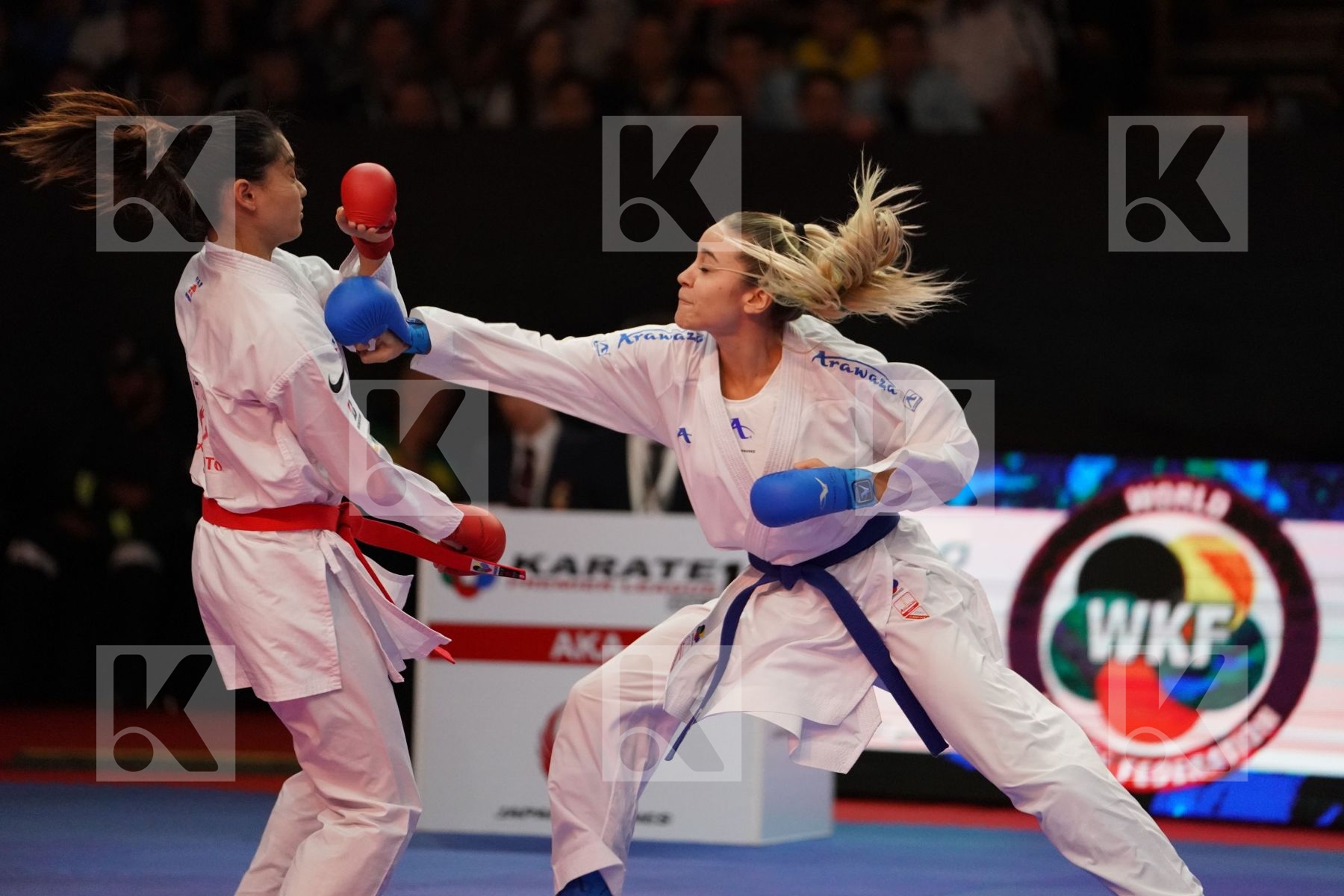WEN TZU-YUN (CHINESE TAIPEI) VS TERLIUGA ANZHELIKA (UKRAINE) in Senior Kumite -55 Kg - Gold bout